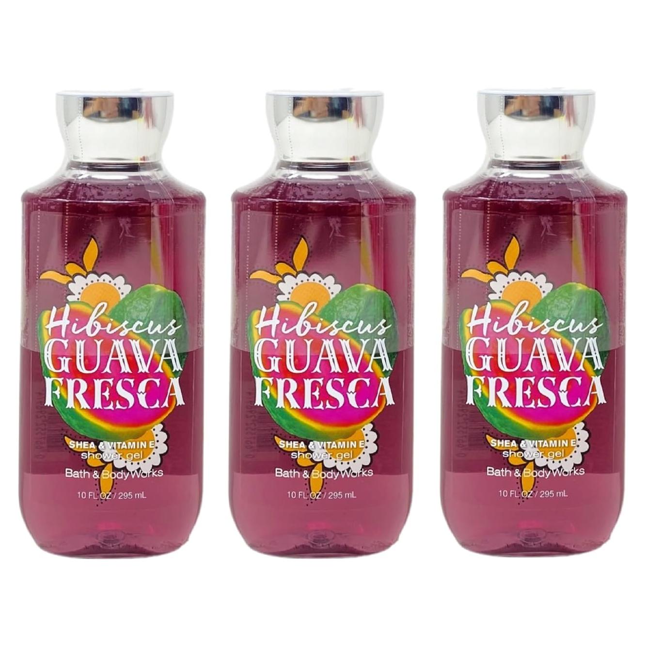 Gel de Ducha Hibisco Guayaba Fresca Baño y Cuerpo - 3 x 295 mL