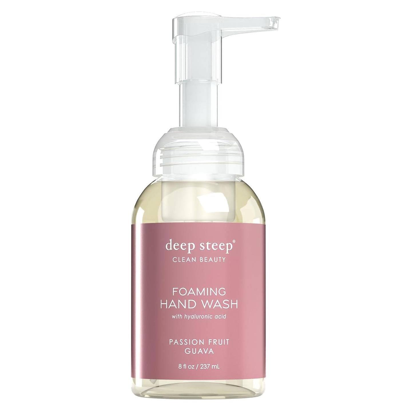 Jabón Espumoso para Manos Deep Steep 226.8 g Fruta de la Pasión y Guayaba