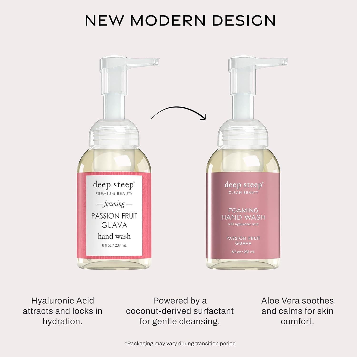 Jabón Espumoso para Manos Deep Steep 226.8 g Fruta de la Pasión y Guayaba