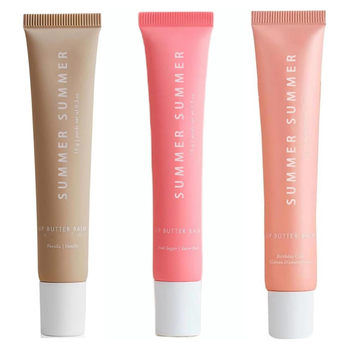 Pack de 3 Bálsamos Labiales Hidratantes Gallagher - Vainilla, Pastel y Azúcar Rosa