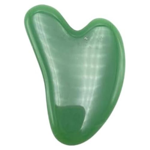 Piedra Gua Sha Jade Verde Wholesalegemshop - Masaje Facial