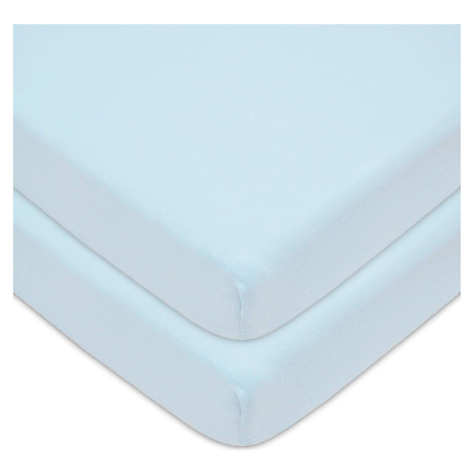 Sábanas Ajustadas TL Care 100% Algodón 68.6x99 cm Azul