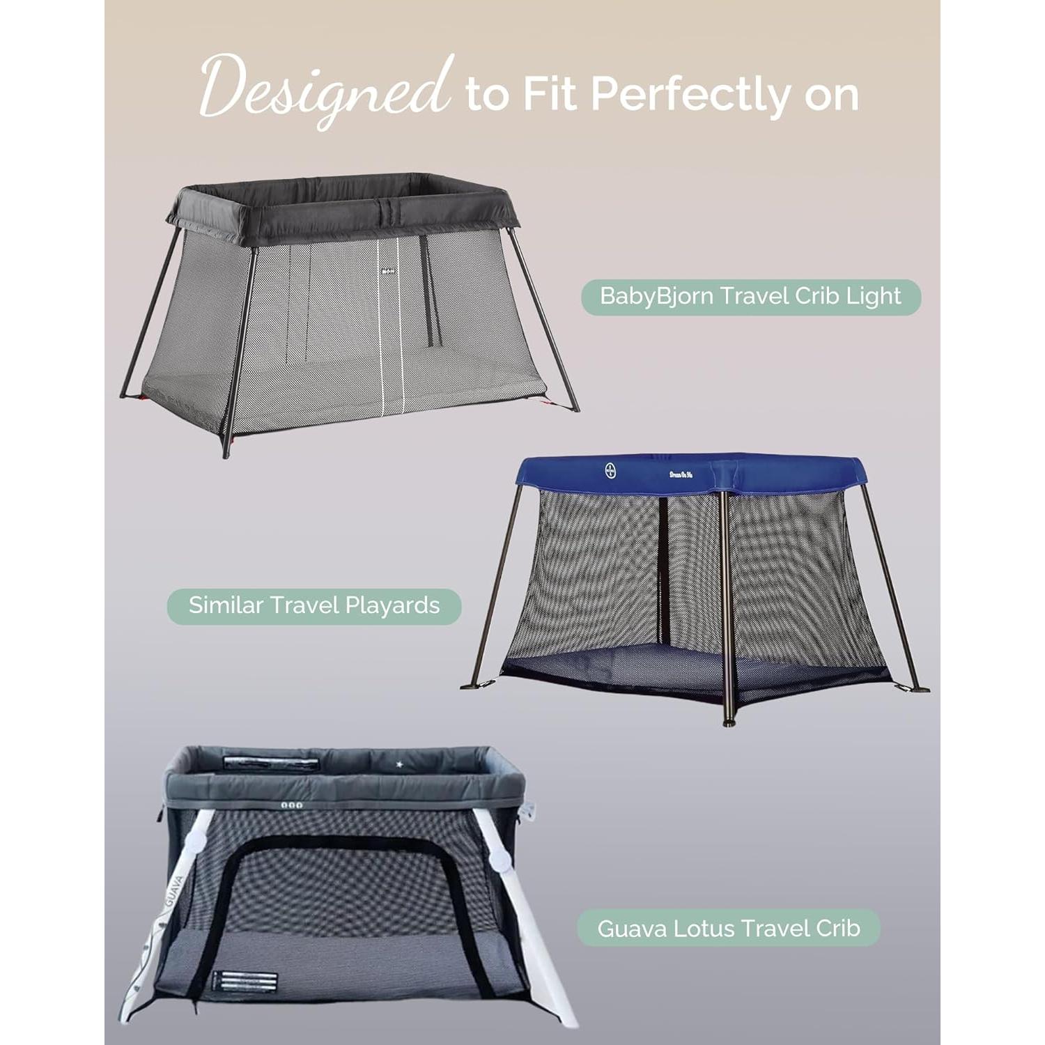 Sábanas Ajustadas TotCare para Cuna de Viaje Baby Bjorn - 3 Piezas