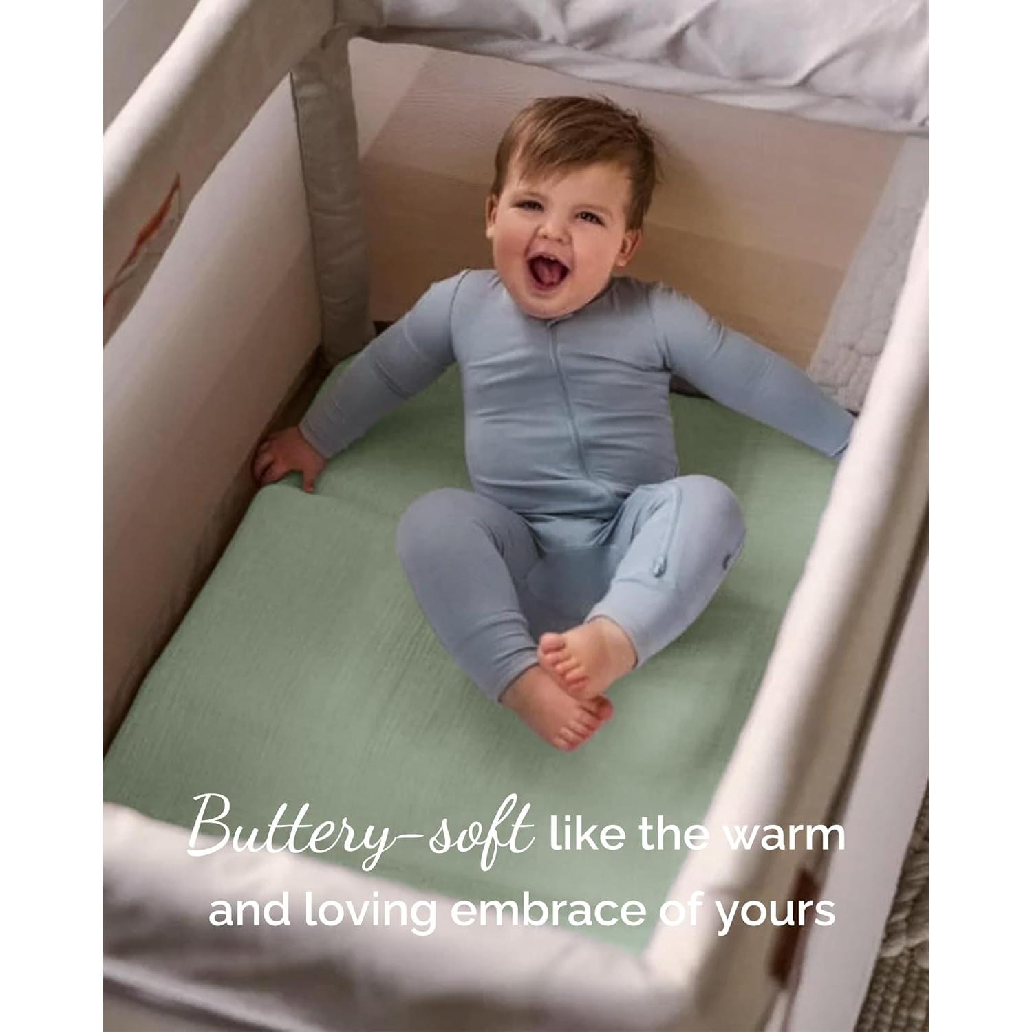 Sábanas Ajustadas TotCare para Cuna de Viaje Baby Bjorn - 3 Piezas