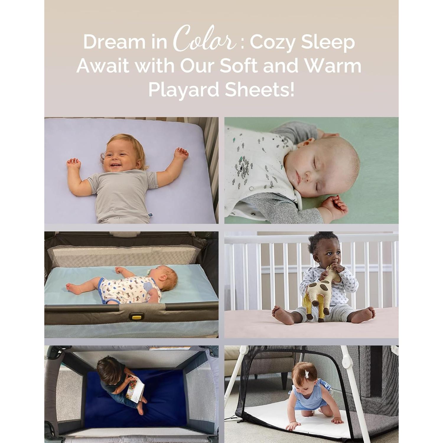 Sábanas Ajustadas TotCare para Cuna de Viaje Baby Bjorn - 3 Piezas