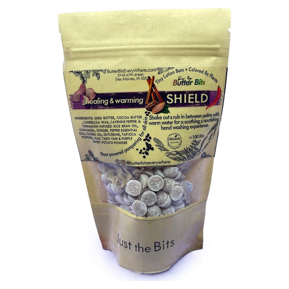 Bits de Mantequilla Escudo Orgánico 113g - Canela y Pimienta