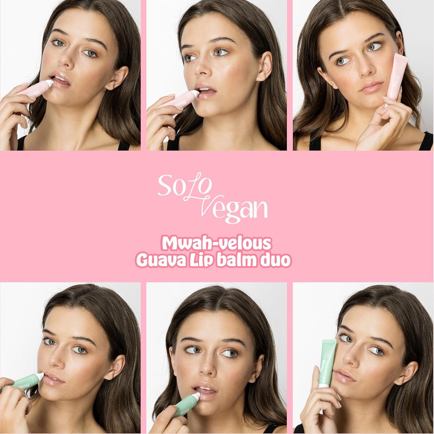 Dúo de Labios Guava SoloVegan - Mantequilla y Tratamiento Hidratante