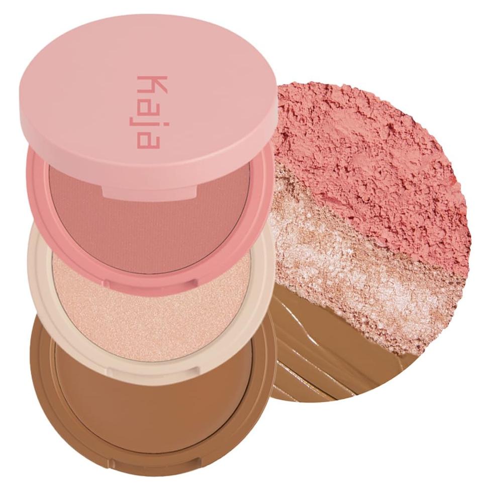 Paleta de Rubor, Iluminador y Bronceador KAJA Butter Up - 3 Colores
