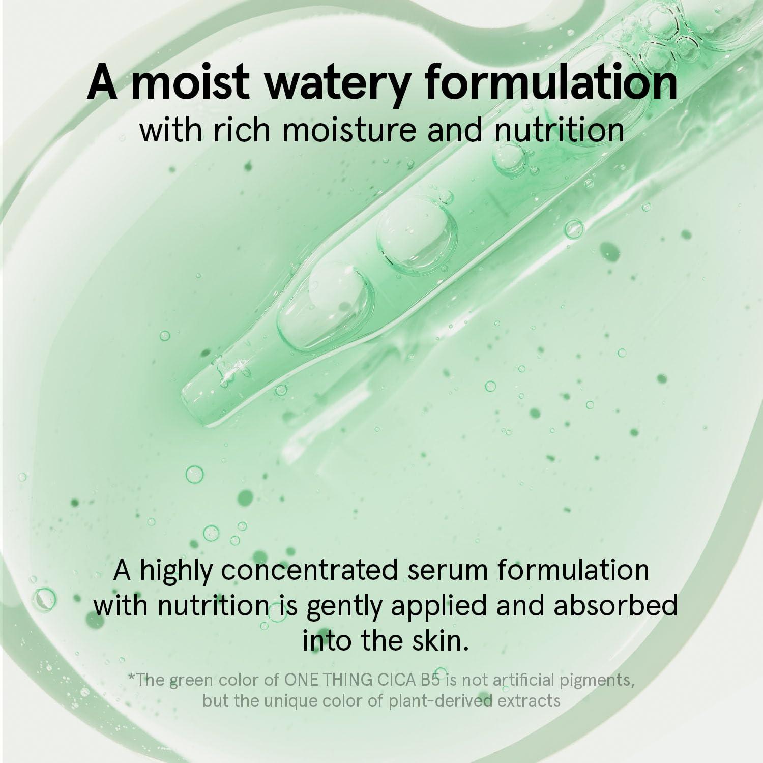 Suero Calmante Cica B5 ONE THING 50ml para Piel Sensible