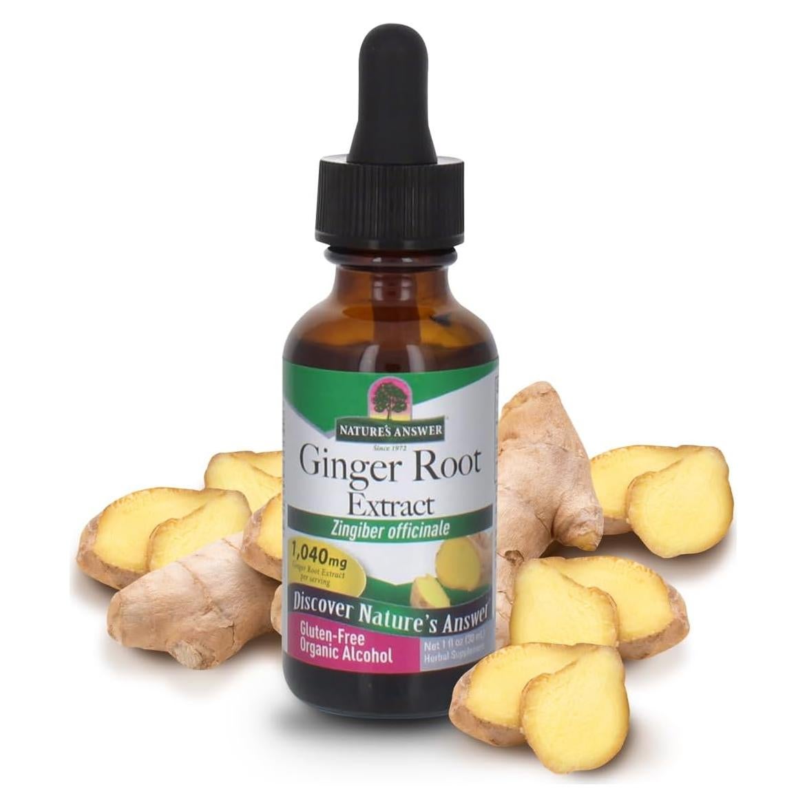 Extracto de raíz de jengibre Nature's Answer 30 ml - Alivio articular