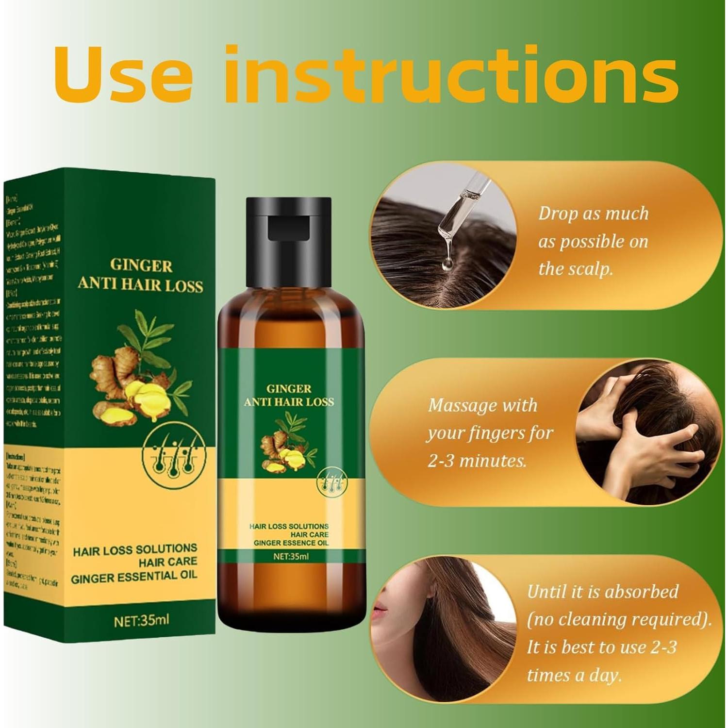 Aceite Esencial de Jengibre Aiwen Chen 2x35ml - Anti Caída