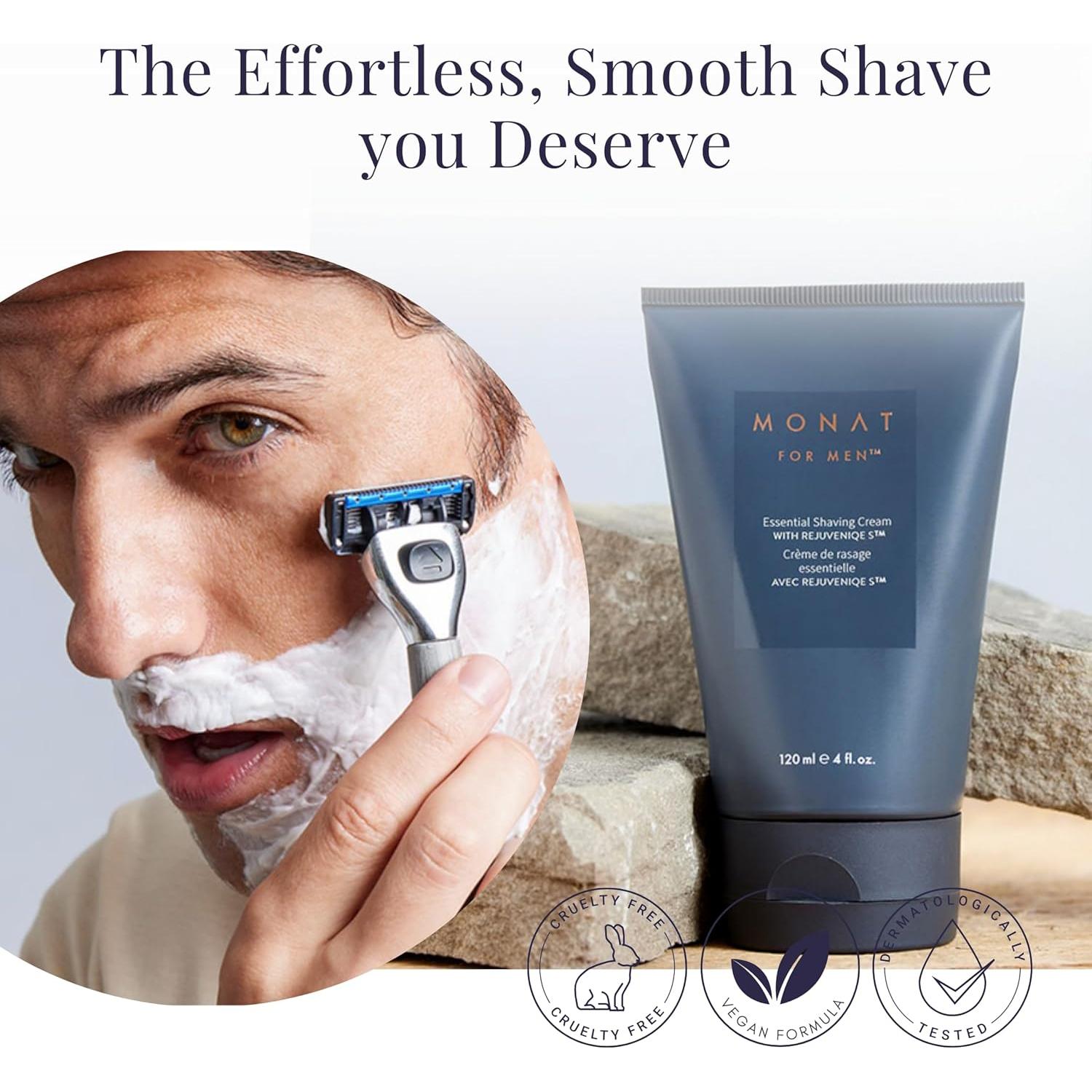 Crema de Afeitar Natural Monat para Hombres 120 ml