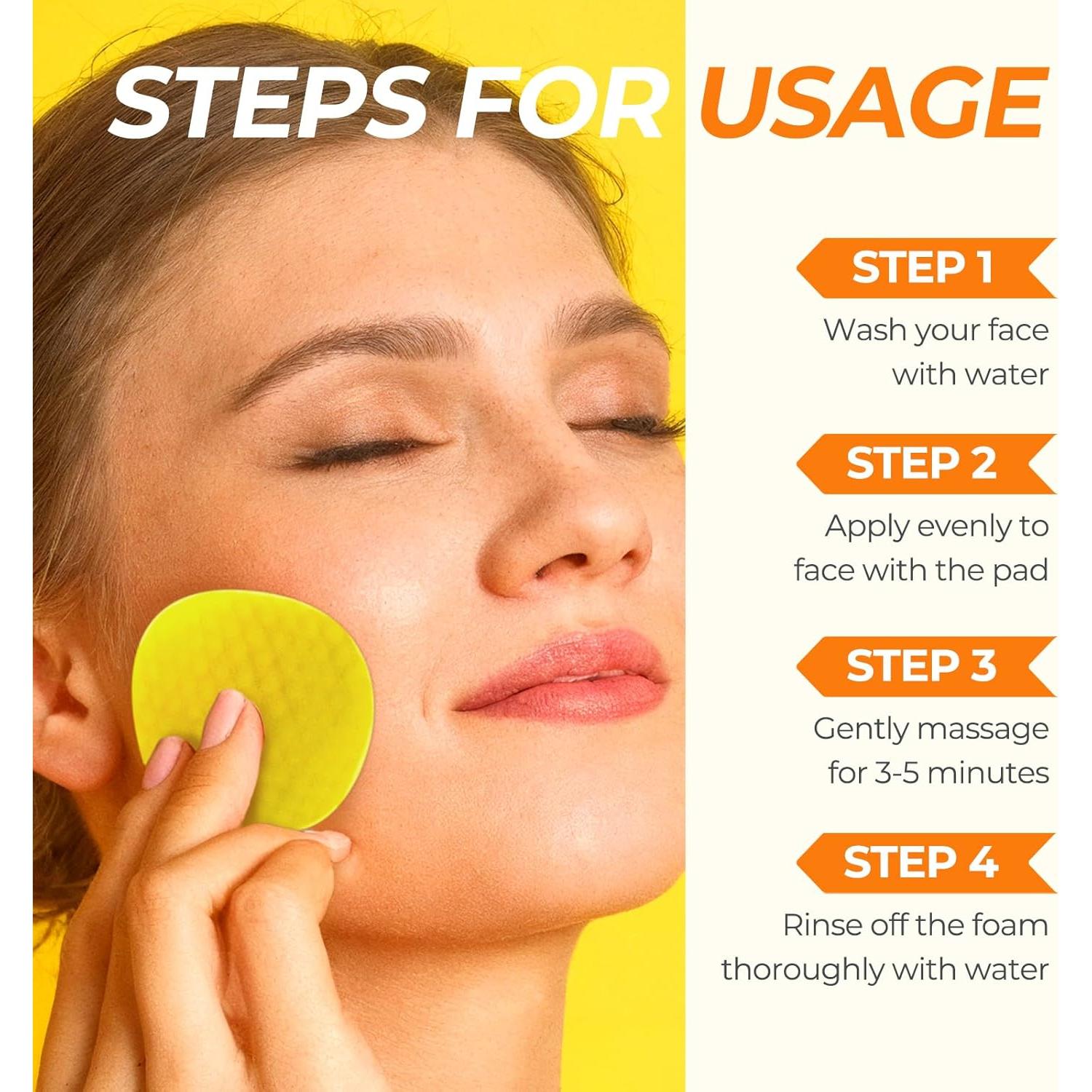 Discos Limpiadores de Cúrcuma y Ácido Kójico - 50 Pcs