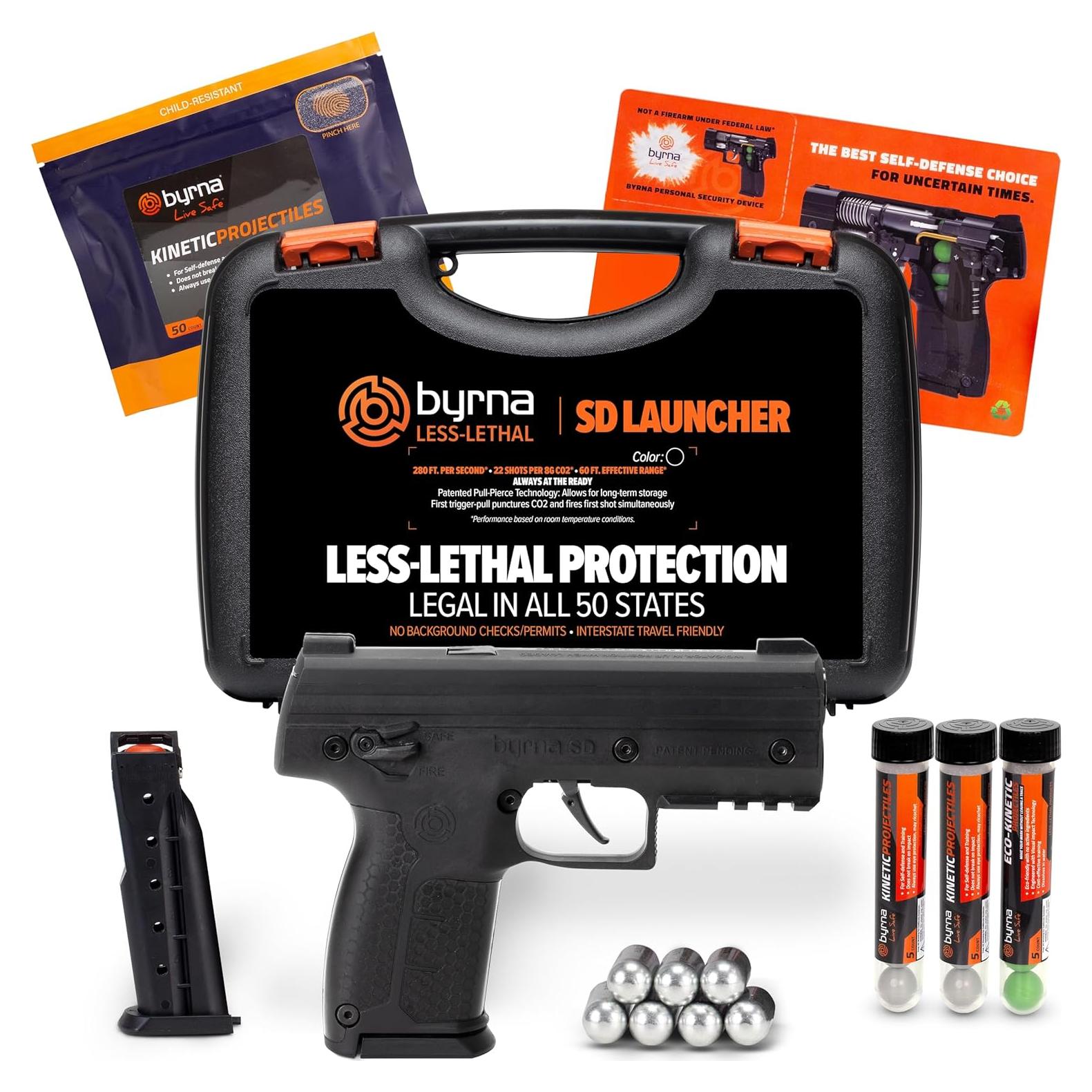 Lanzador Byrna SD - Defensa Personal No Letal - Negro