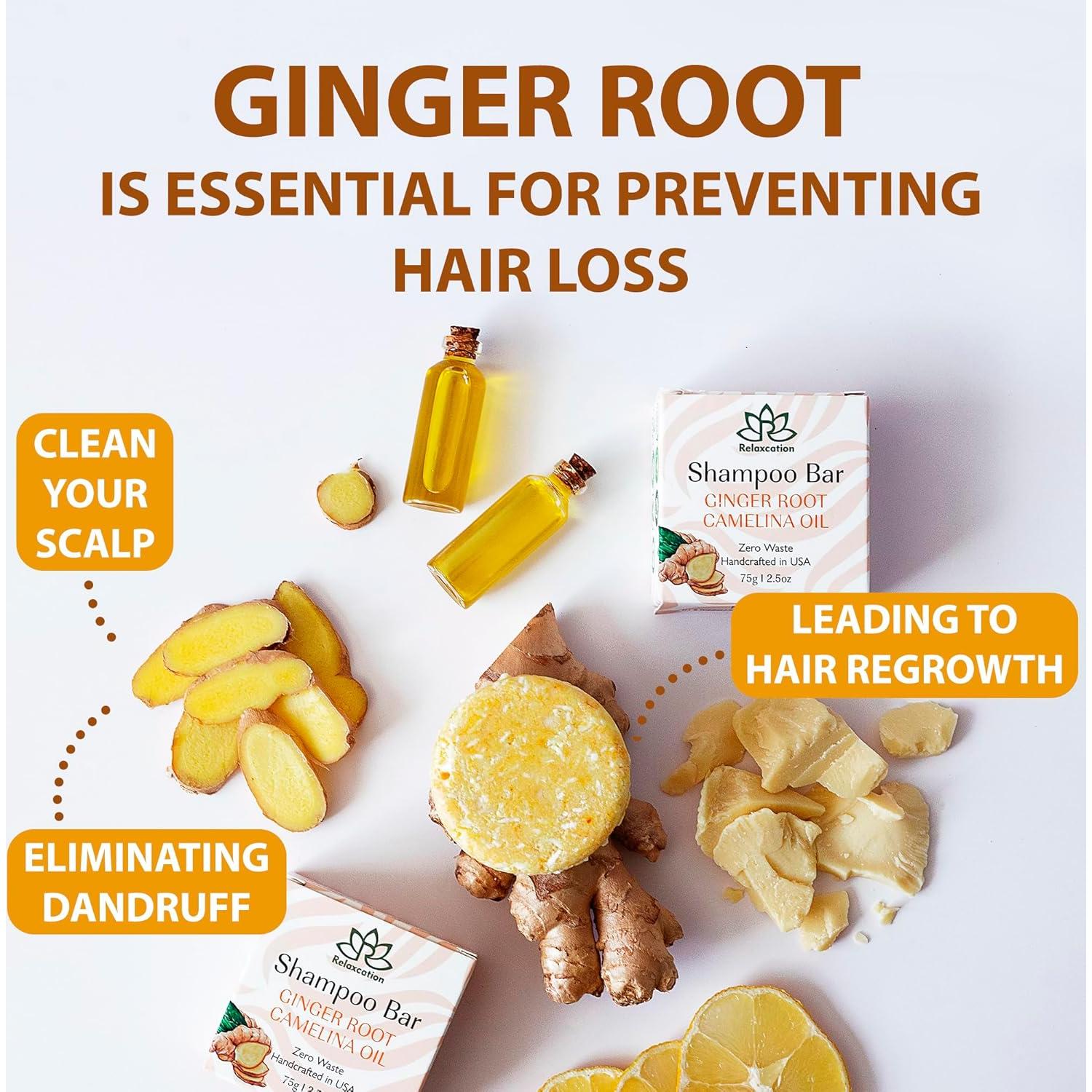 Jabón Sólido Orgánico Relaxcation 70g - Crecimiento Cabello Jengibre