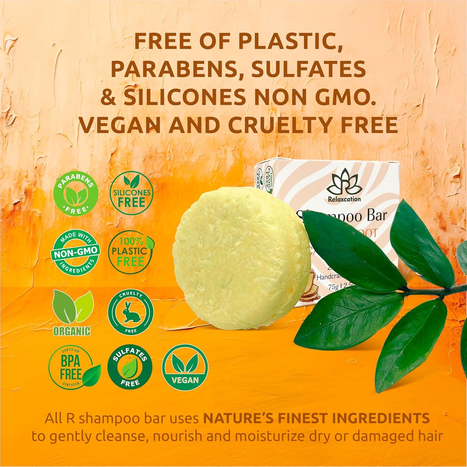 Jabón Sólido Orgánico Relaxcation 70g - Crecimiento Cabello Jengibre