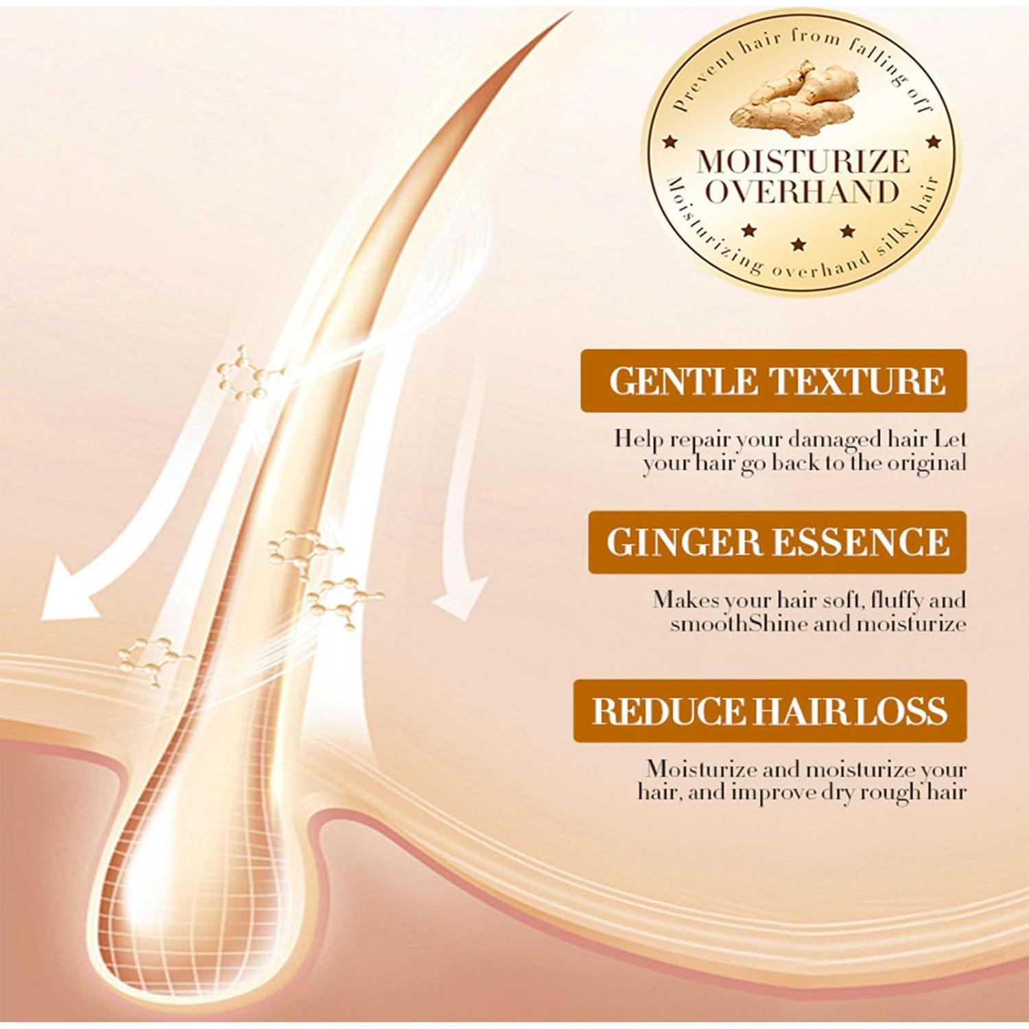 Aceite de Tratamiento de Jengibre GCDAT - 2 Unidades para Crecimiento y Hidratación del Cabello