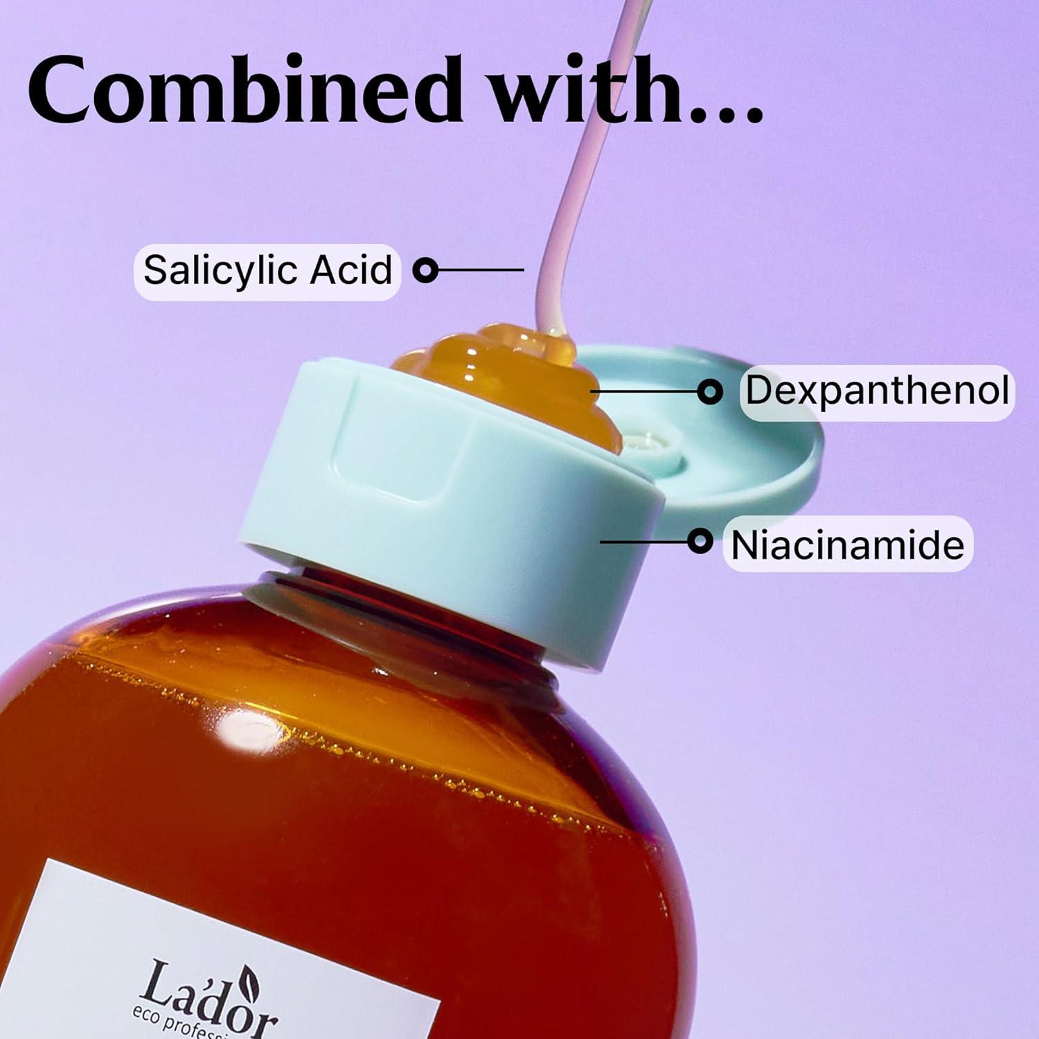 Champú Purificante LA'DOR 296 ml - Jengibre y Manzana para Pérdida de Cabello