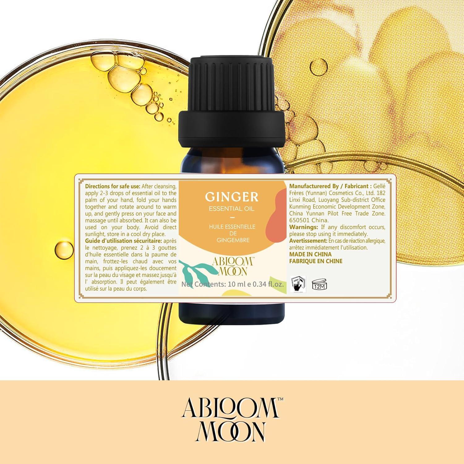 Aceite Esencial de Jengibre 10 ml ABLOOM MOON - Cuidado Piel y Cabello