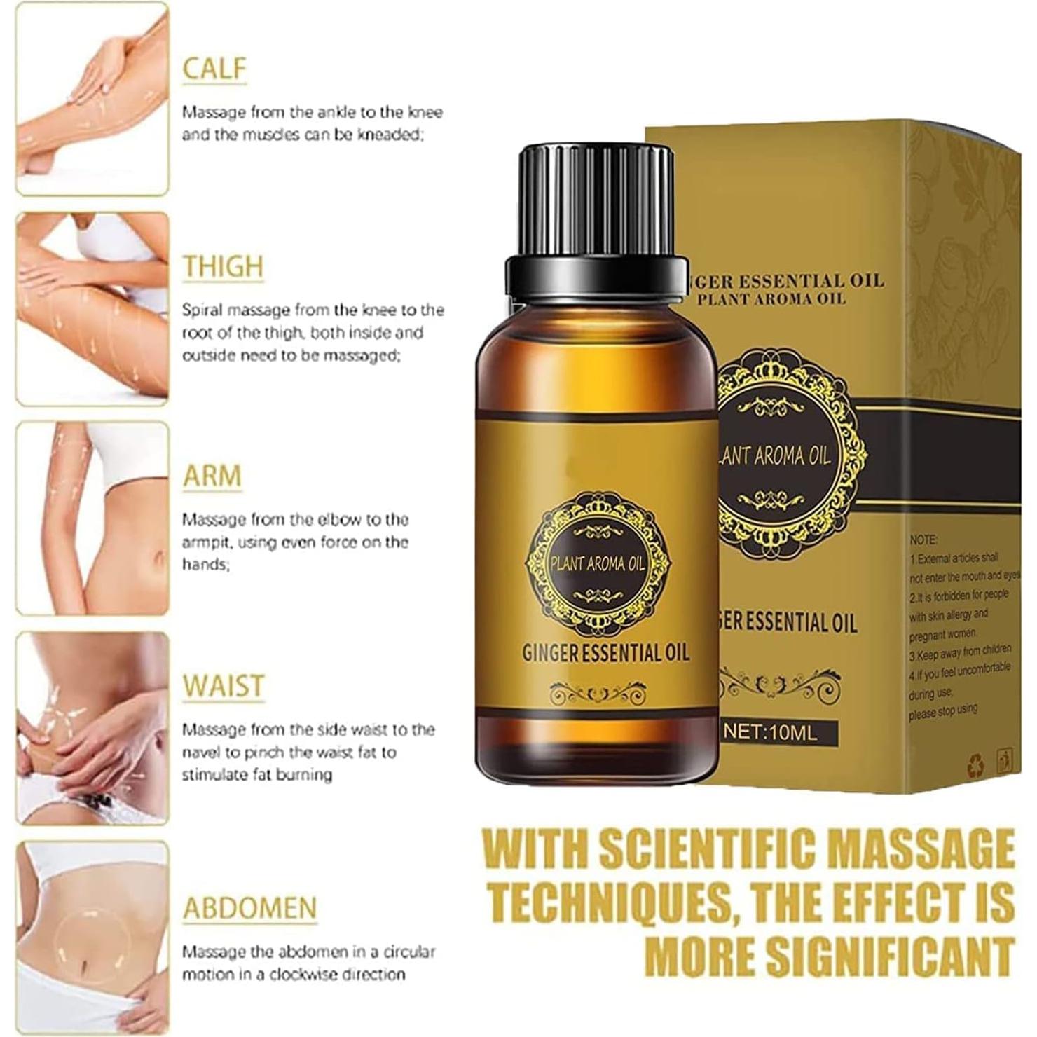 Set de 5 Botellas de Aceite de Jengibre 10ml - Toheok