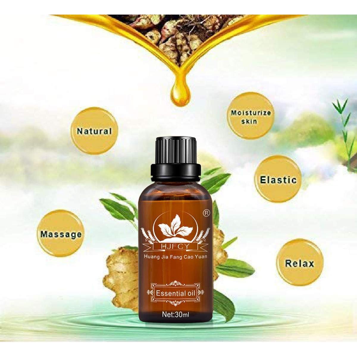 Paquete de 3 Aceites de Masaje de Jengibre HuaQing 90ml