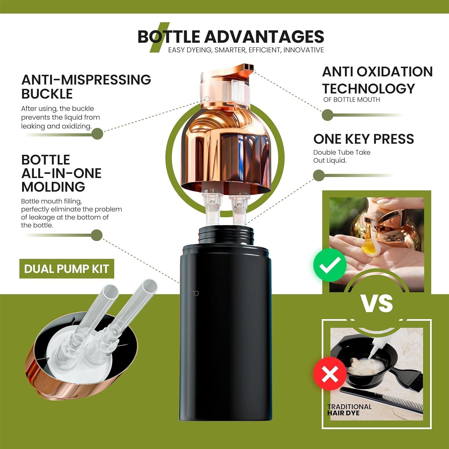 Champú Tinte para Cabello HERBBY 500ml - Color Caramelo Jengibre