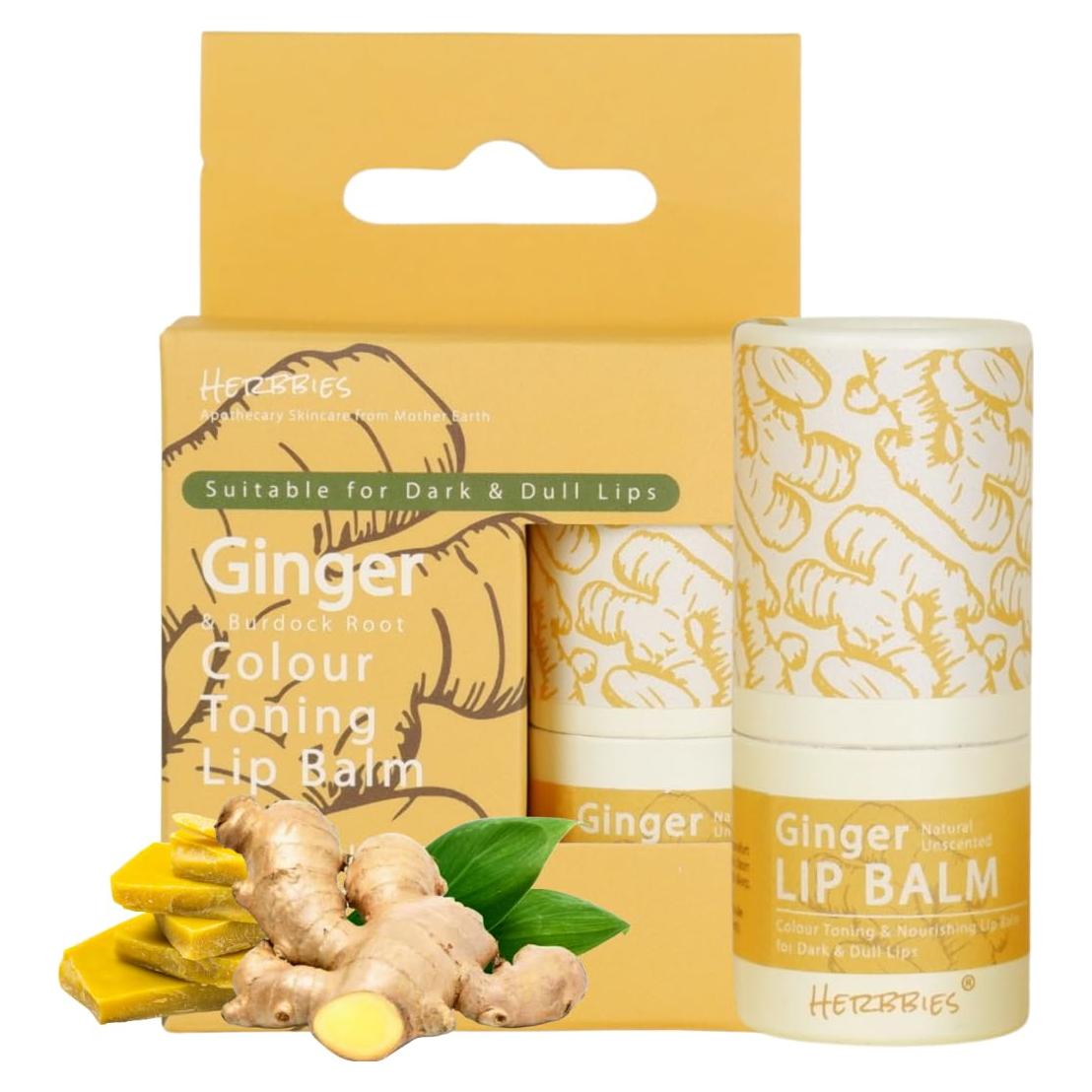 Bálsamo Labial Natural Herbbies Jengibre 20g Hidratante