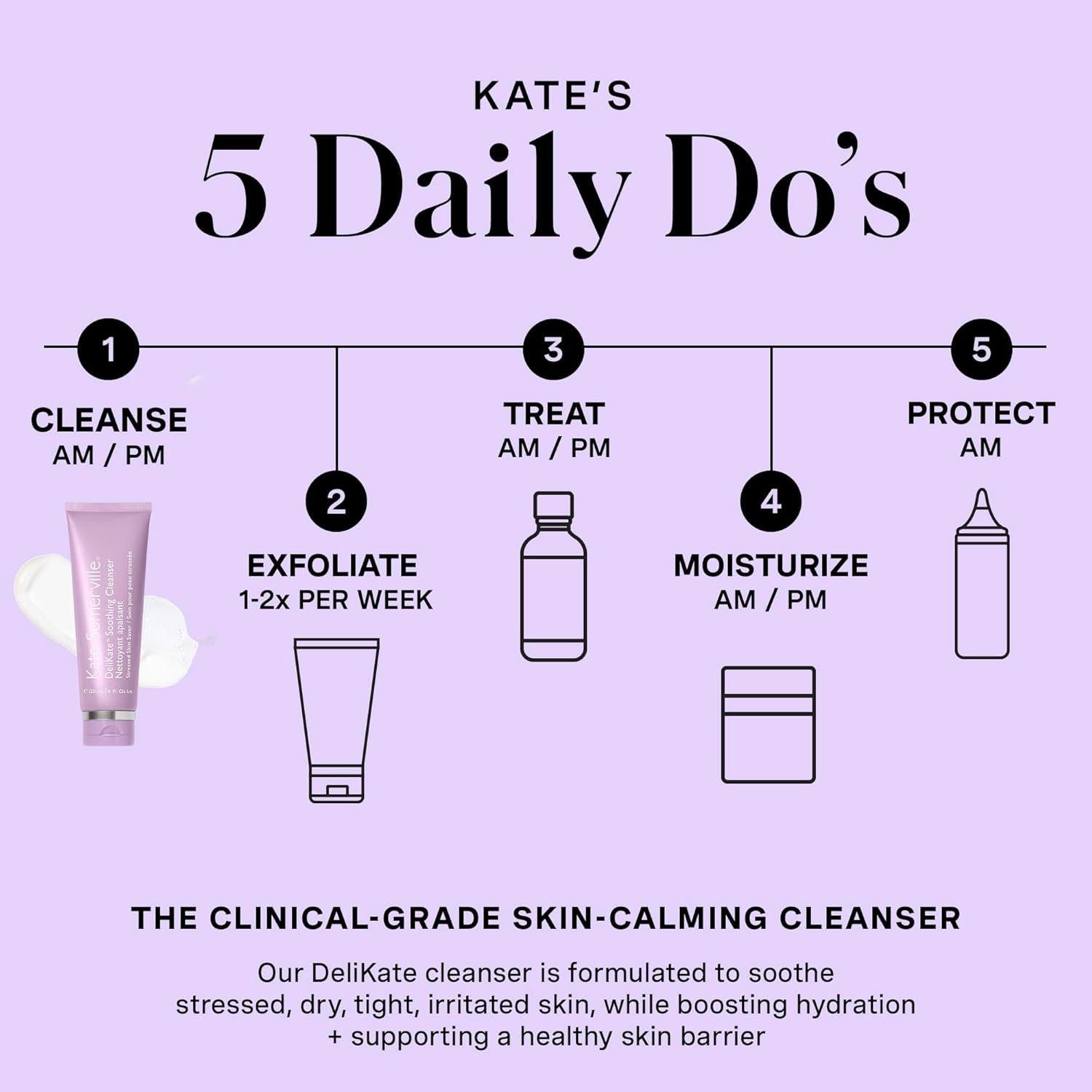 Limpiador Calmante Kate Somerville DeliKate 118 ml Piel Sensible