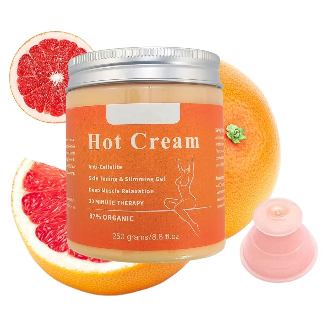 Crema Anticelulitis Caliente Orgánica Elitzia 250g - Quemadora de Grasa