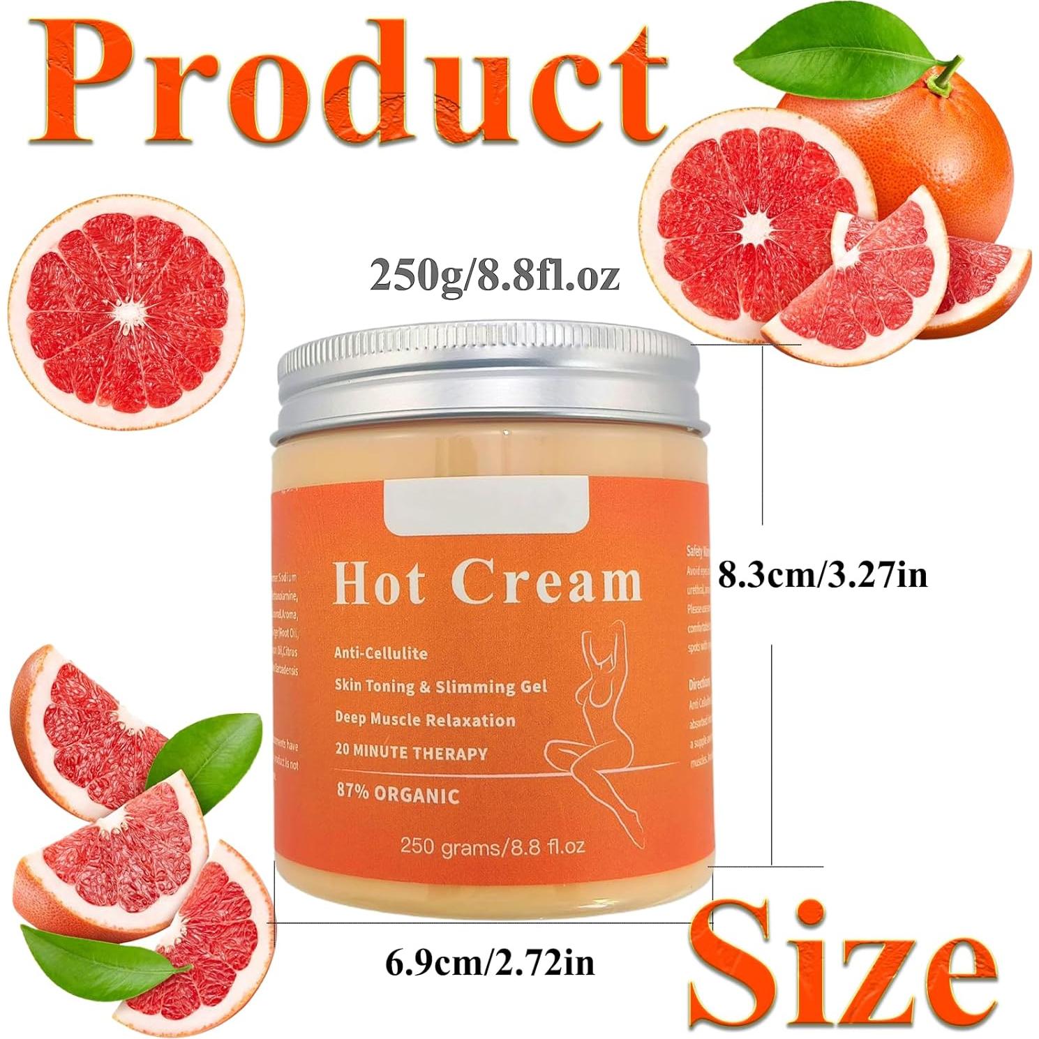 Crema Anticelulitis Caliente Orgánica Elitzia 250g - Quemadora de Grasa