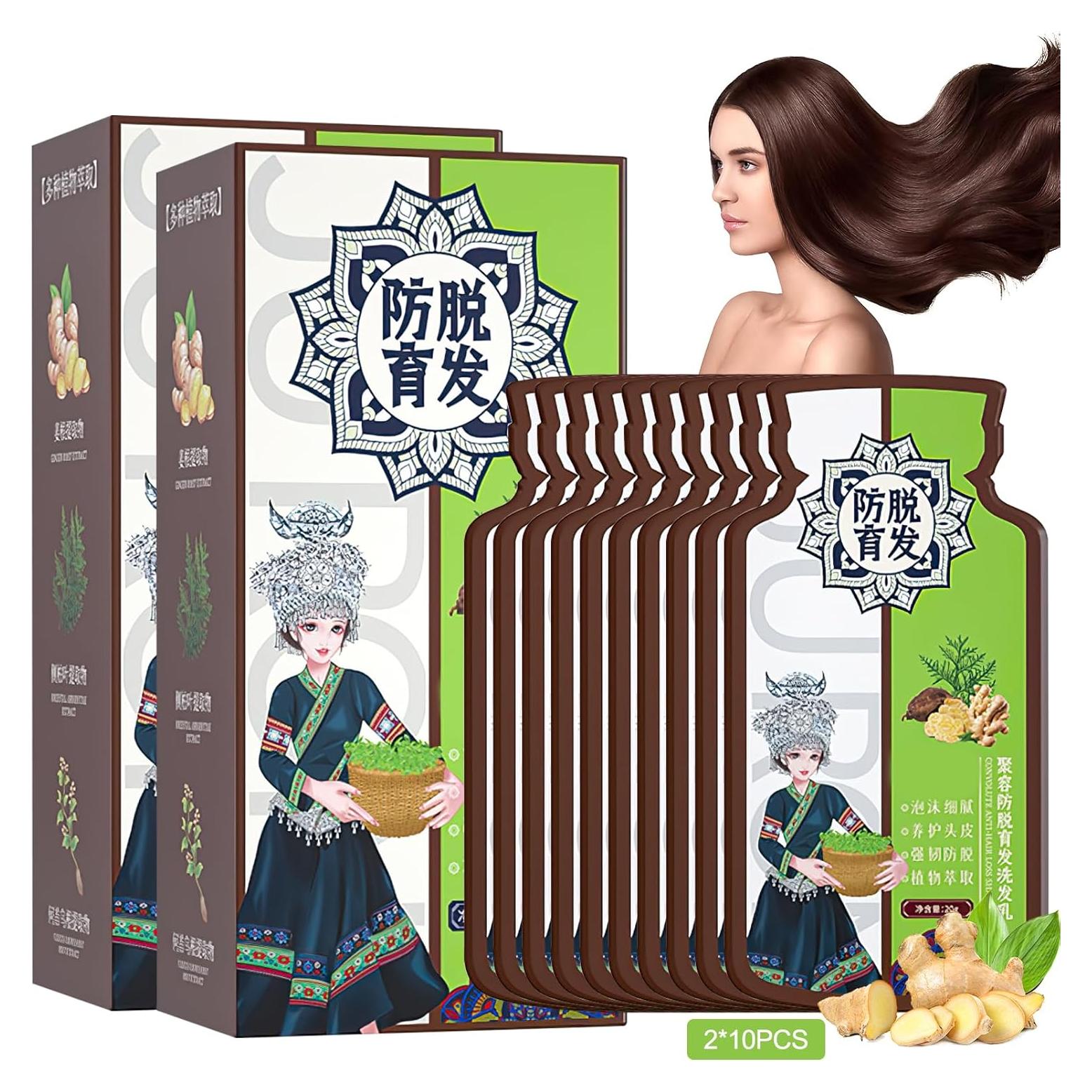 Champú Anticaída Yousheme con Extracto de Jengibre 40 Piezas