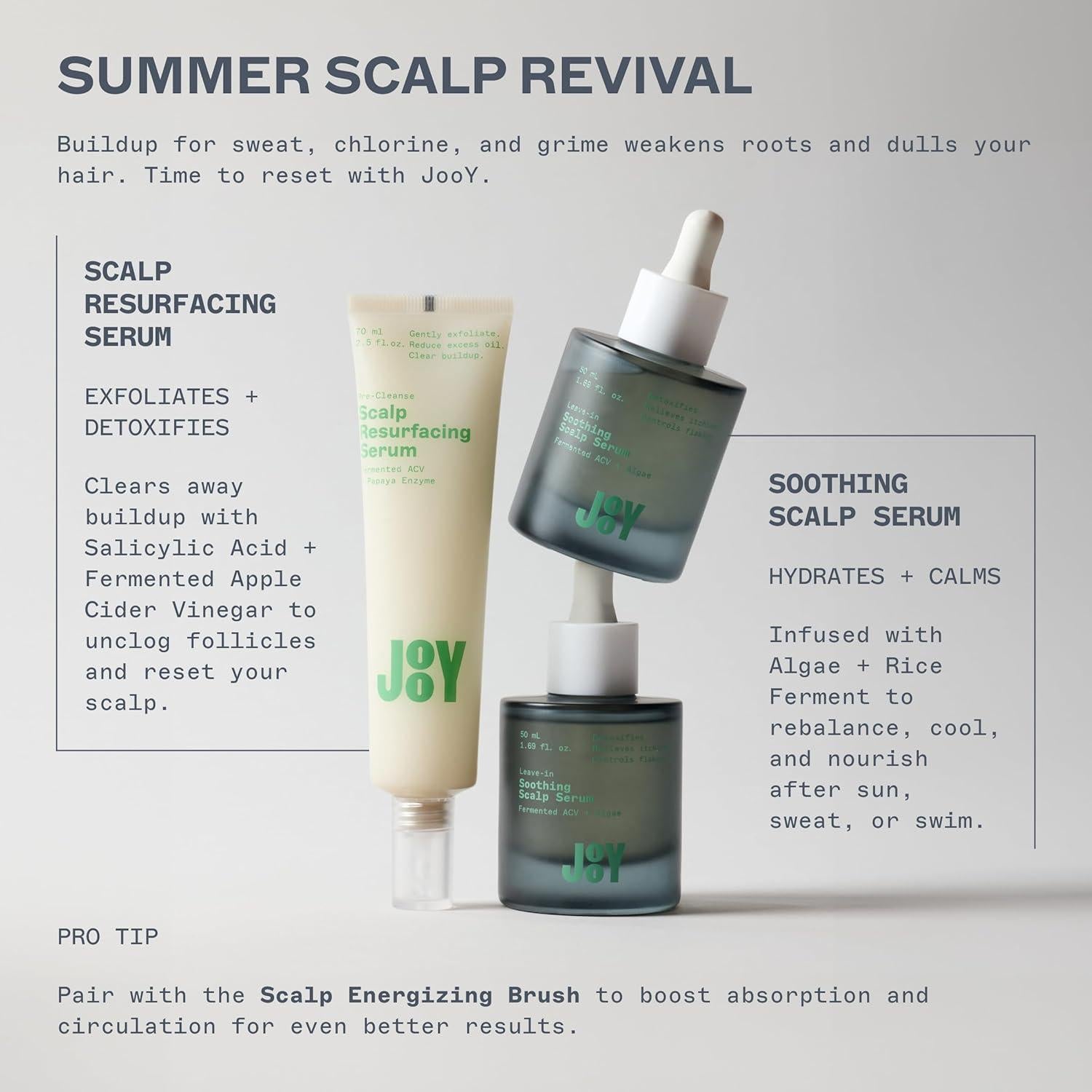 Suero Exfoliante para Cuero Cabelludo JooY 59 ml - Superalimentos