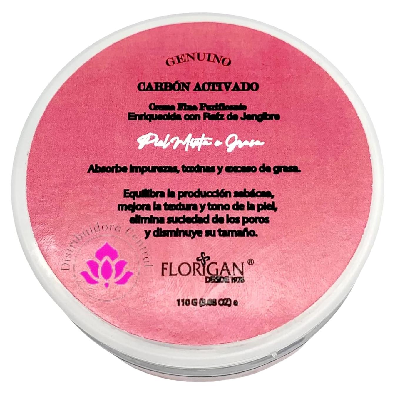 Crema Facial Detoxificante Nocturna Florigan 110g Carbón Activado