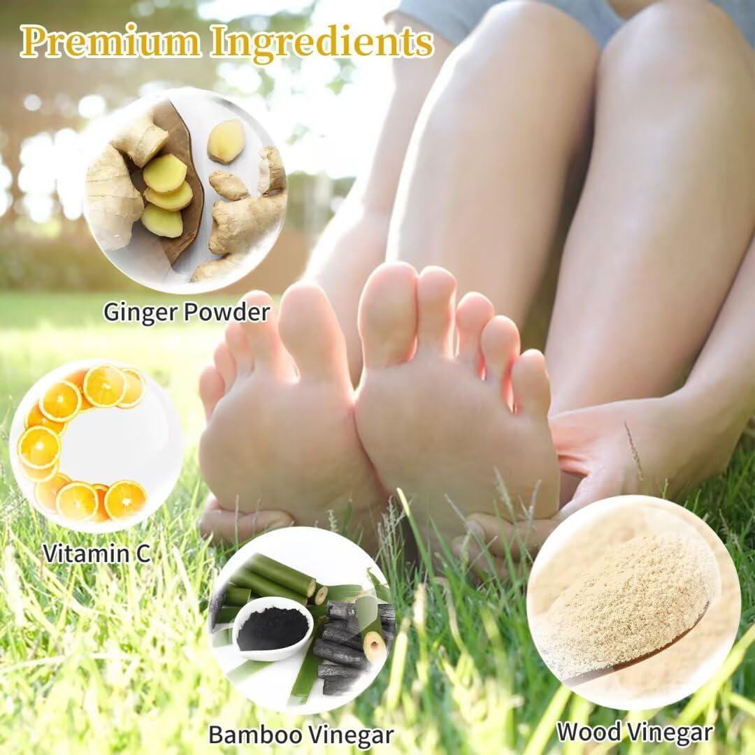 Parche de Jengibre Natrure 40 Piezas Cuidado de Pies 2 en 1