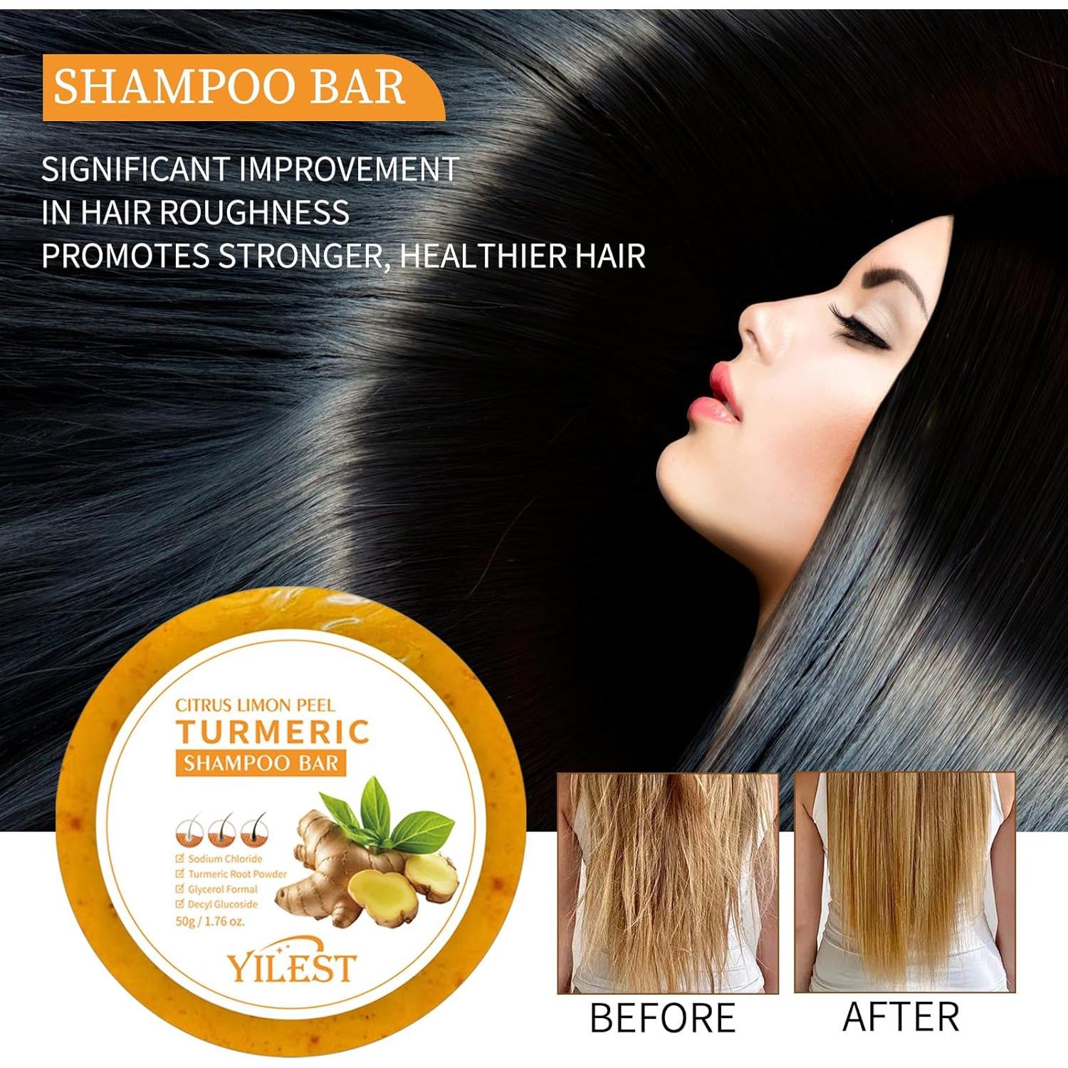 Barra de Champú Sólido YILEST Romero y Jengibre 2 PCS