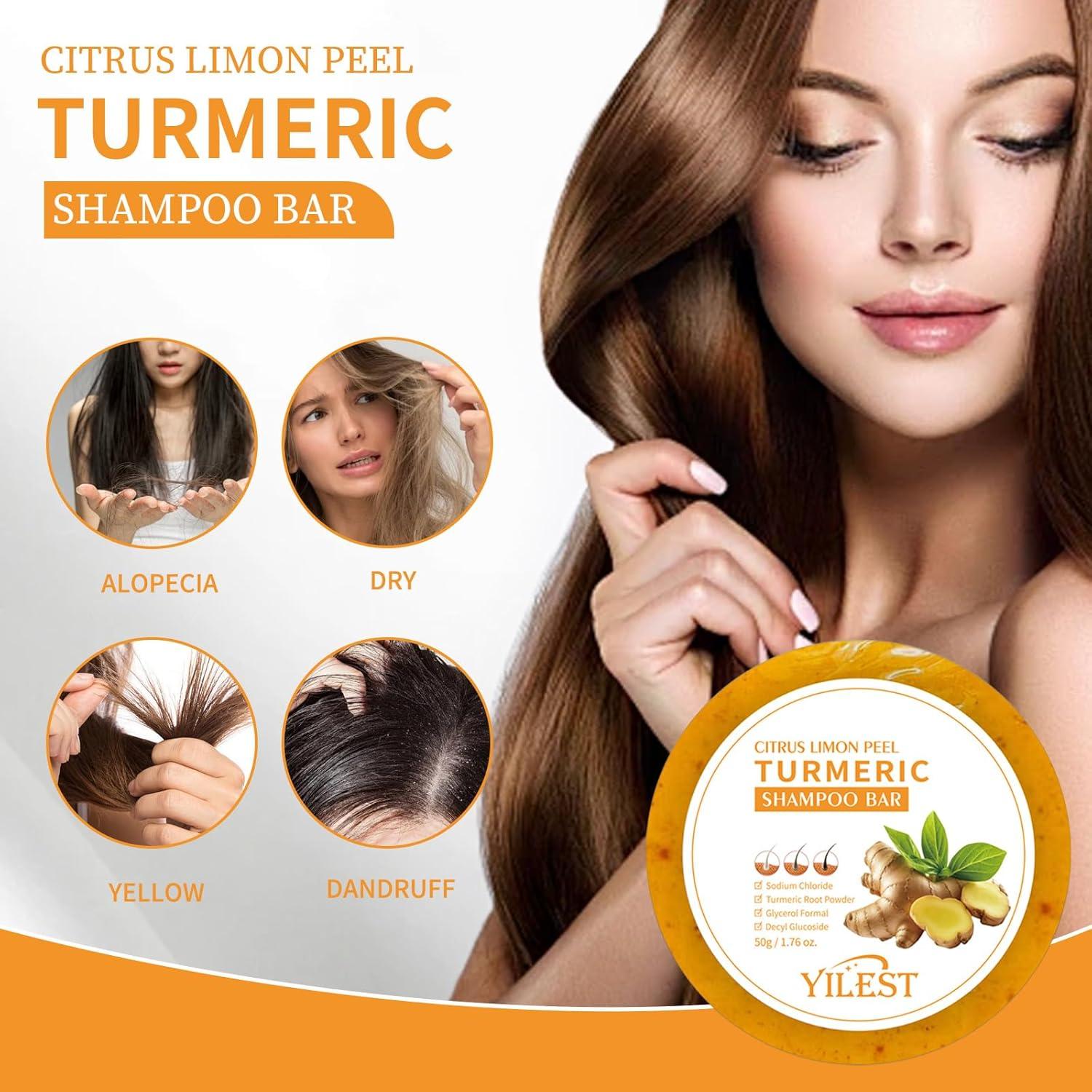 Barra de Champú Sólido YILEST Romero y Jengibre 2 PCS