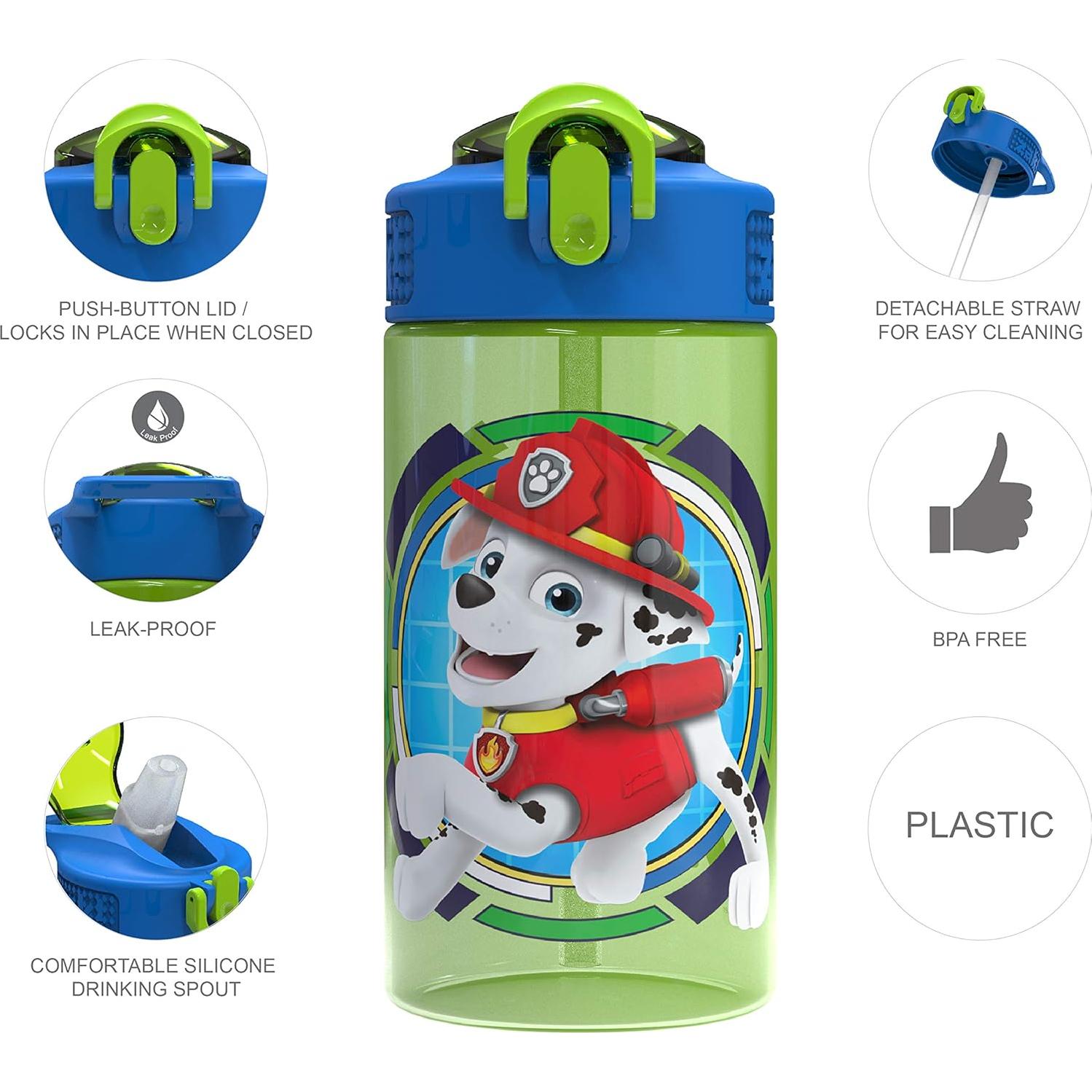 Botella de Agua Zak Designs Paw Patrol 16 oz a Prueba de Fugas