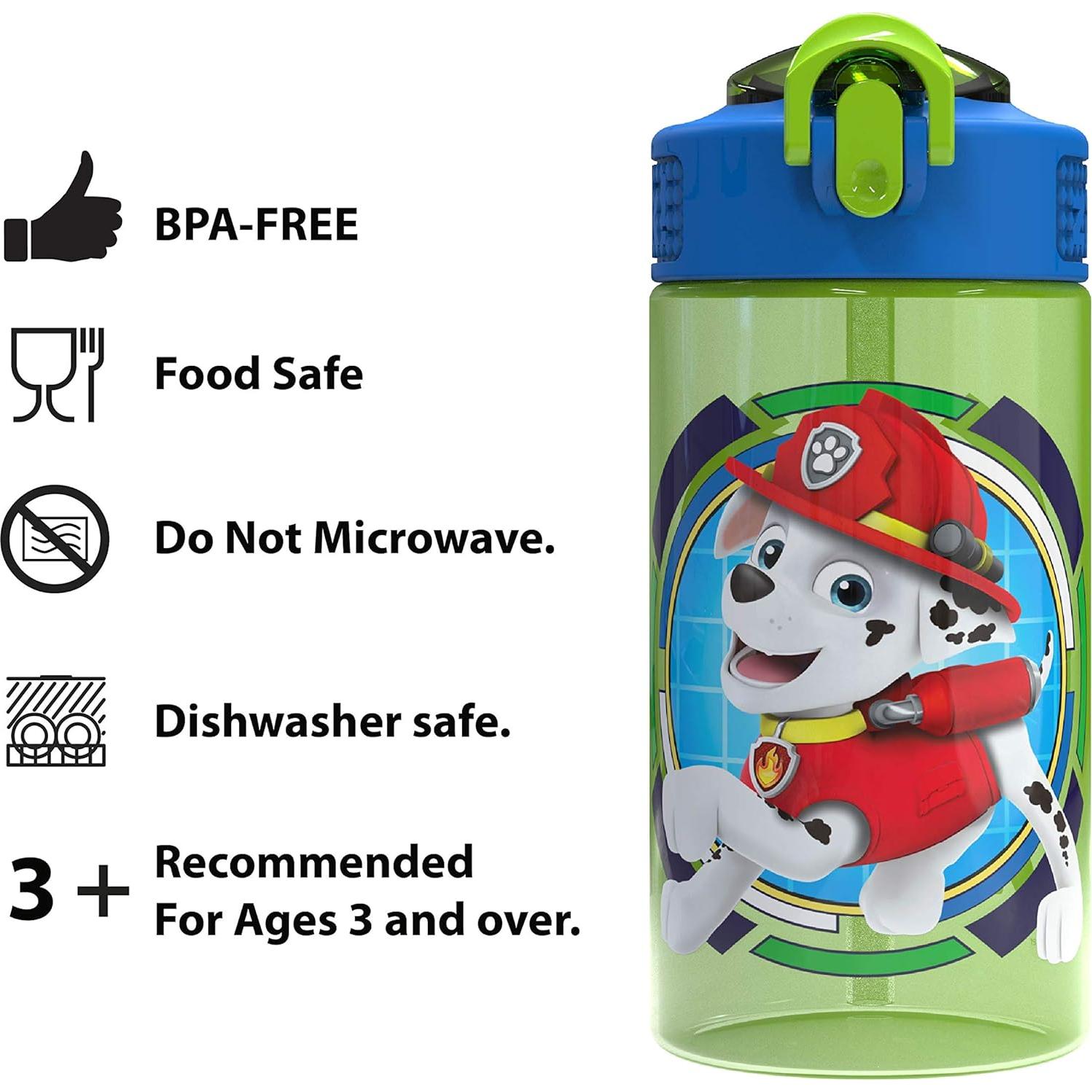Botella de Agua Zak Designs Paw Patrol 16 oz a Prueba de Fugas