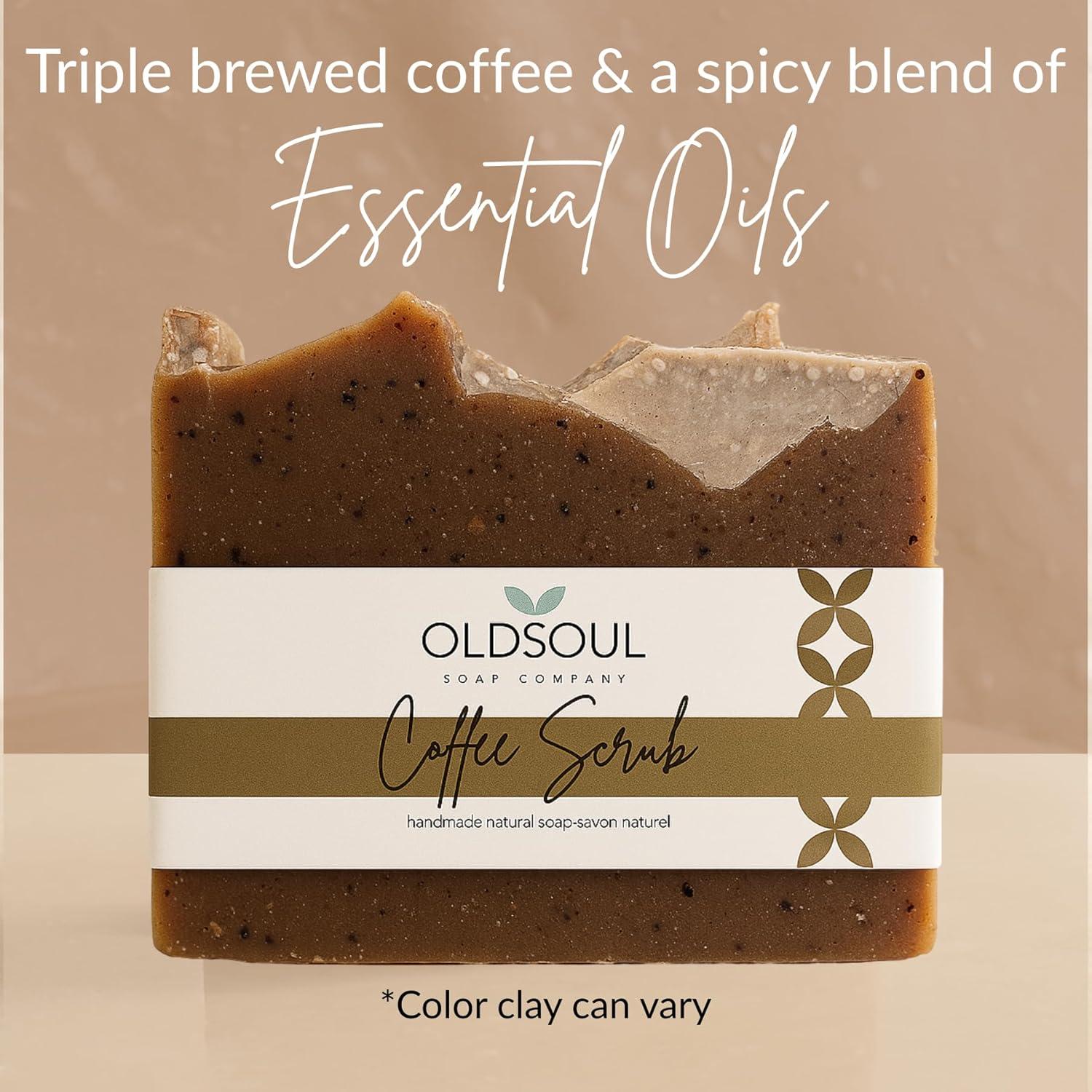 Jabones Exfoliantes de Café Old Soul - Paquete de 4 x 164g