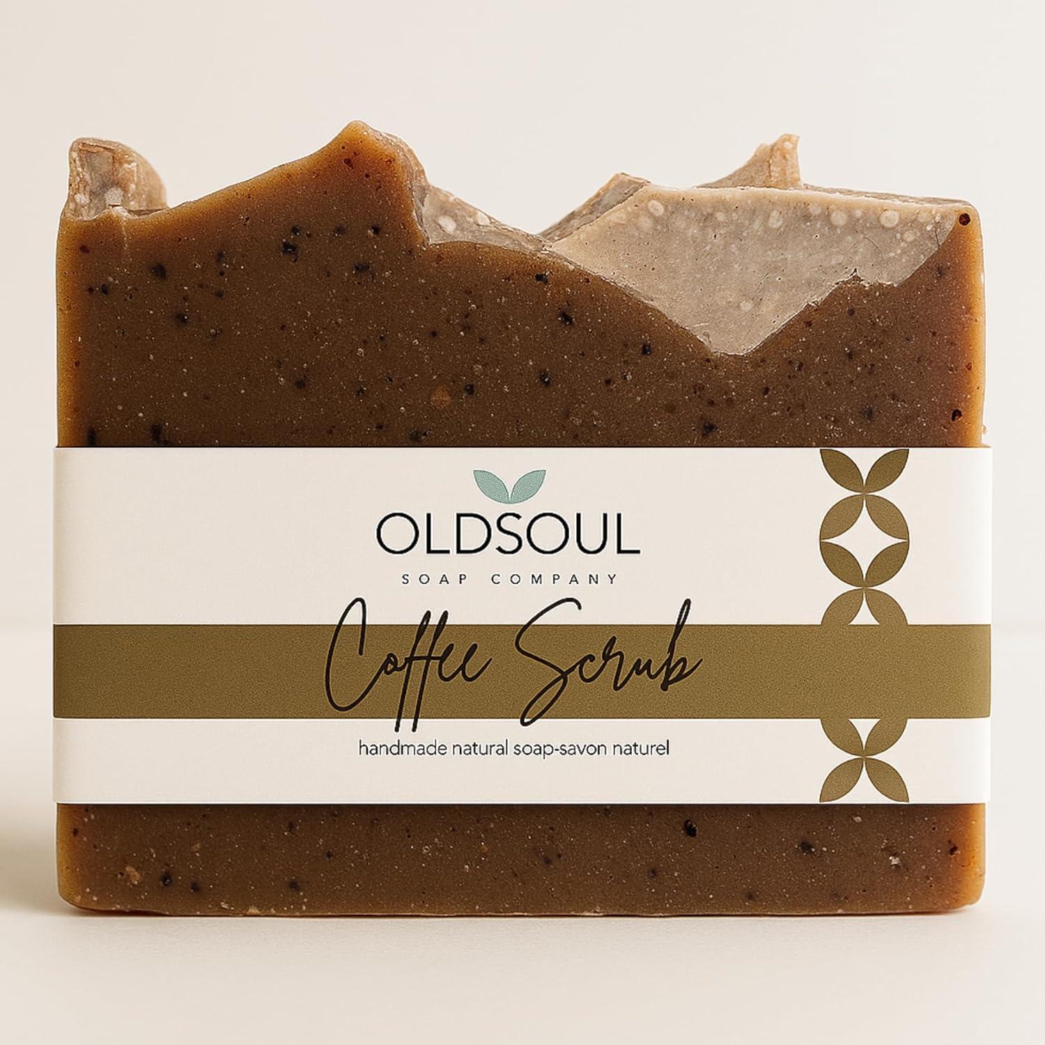 Jabones Exfoliantes de Café Old Soul - Paquete de 4 x 164g