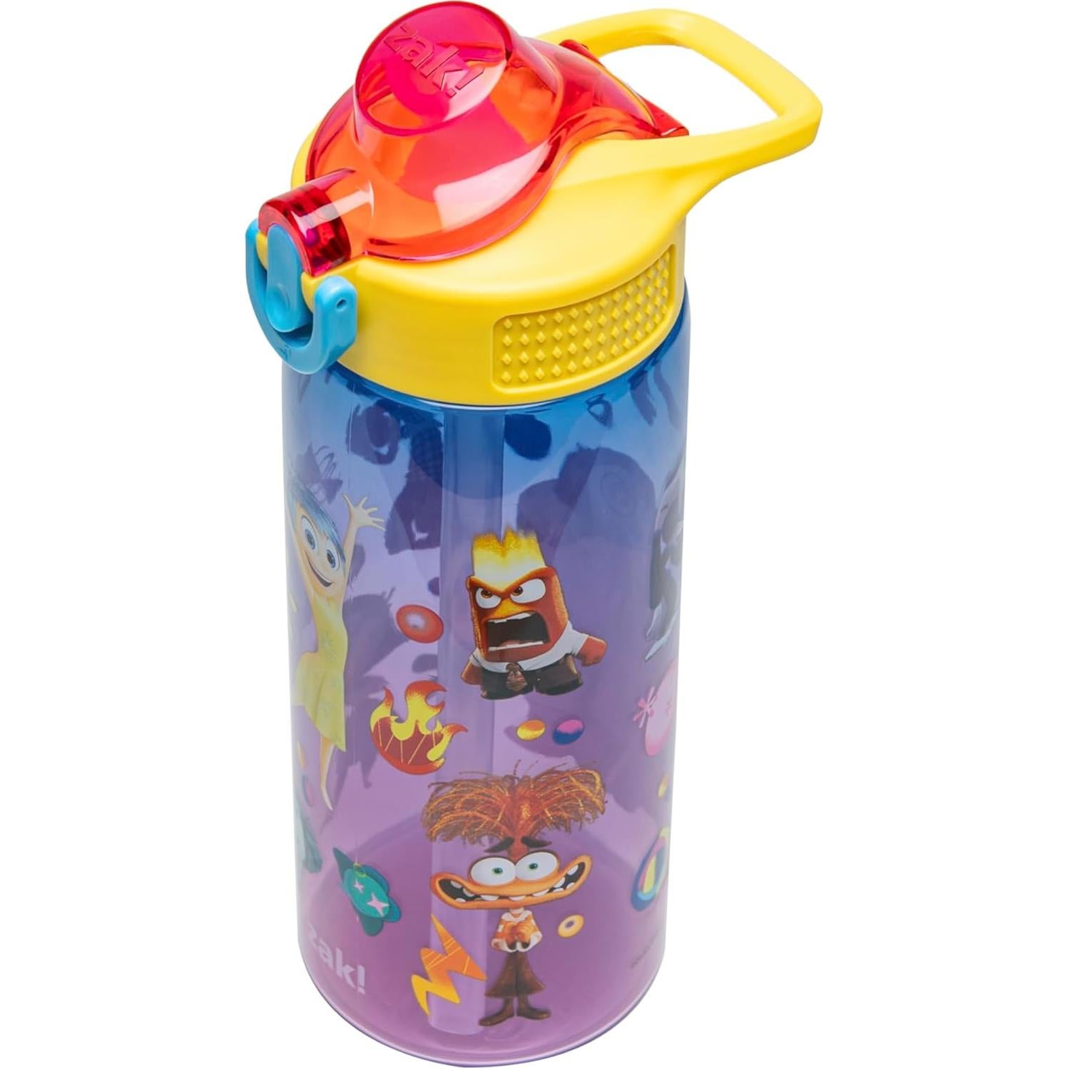 Botella de Agua Zak Designs Intensamente 2 740 ml con Popote