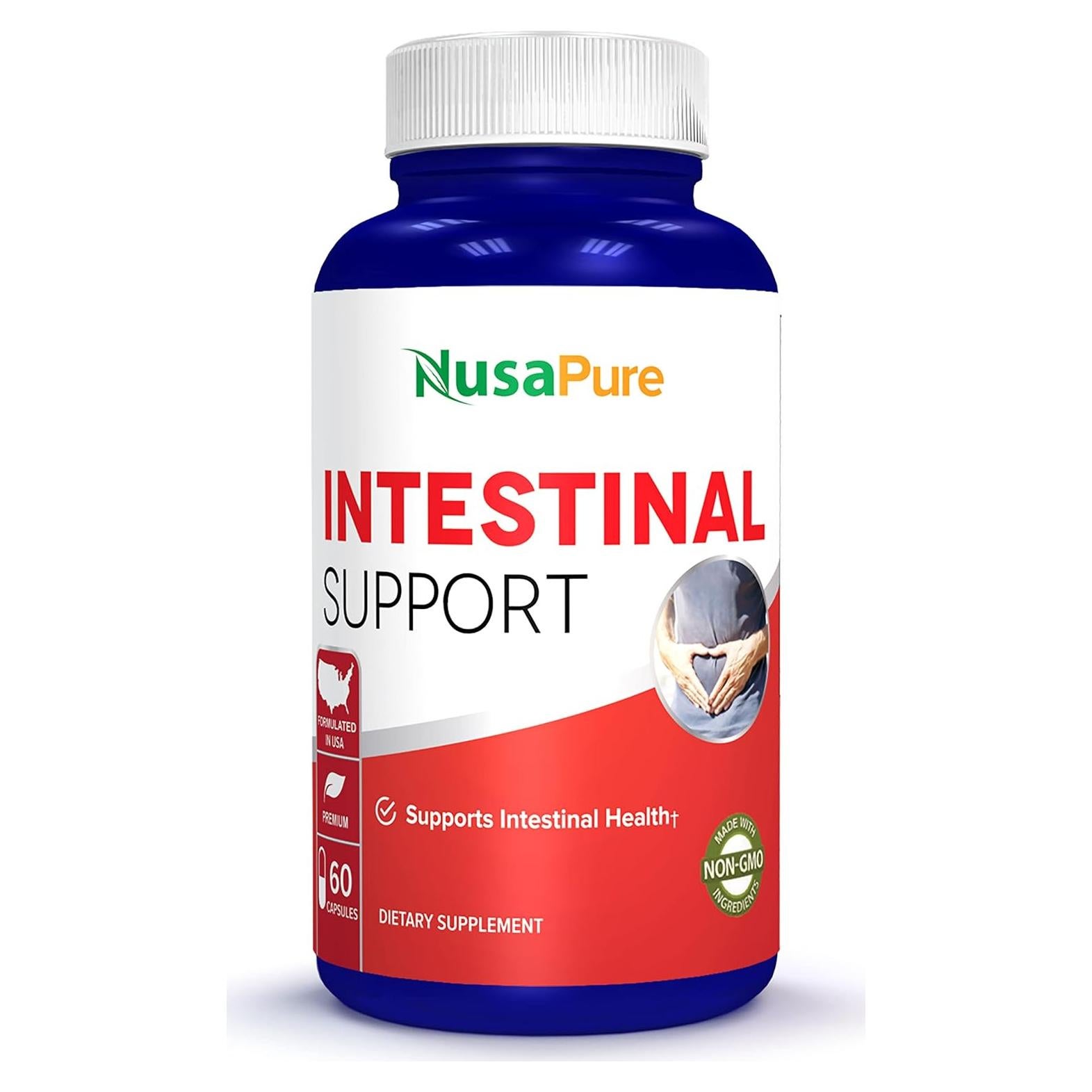 Suplemento Intestinal NusaPure 60 Cápsulas con Ajo y Ajenjo