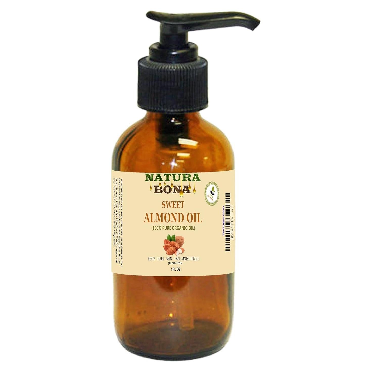Aceite de Almendra Dulce 100% Puro 118 ml - Hidratante Piel y Cabello