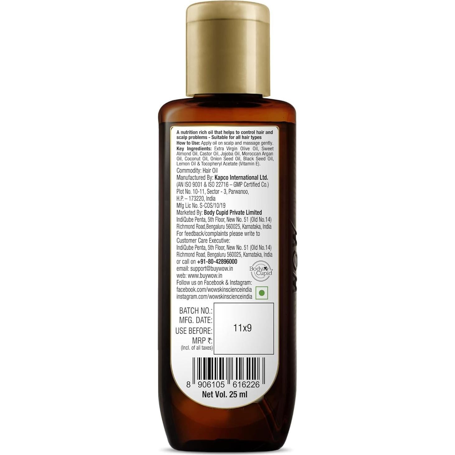Aceite de Cebolla y Colágeno WO.W Sk.in Scie.nce 200 ML