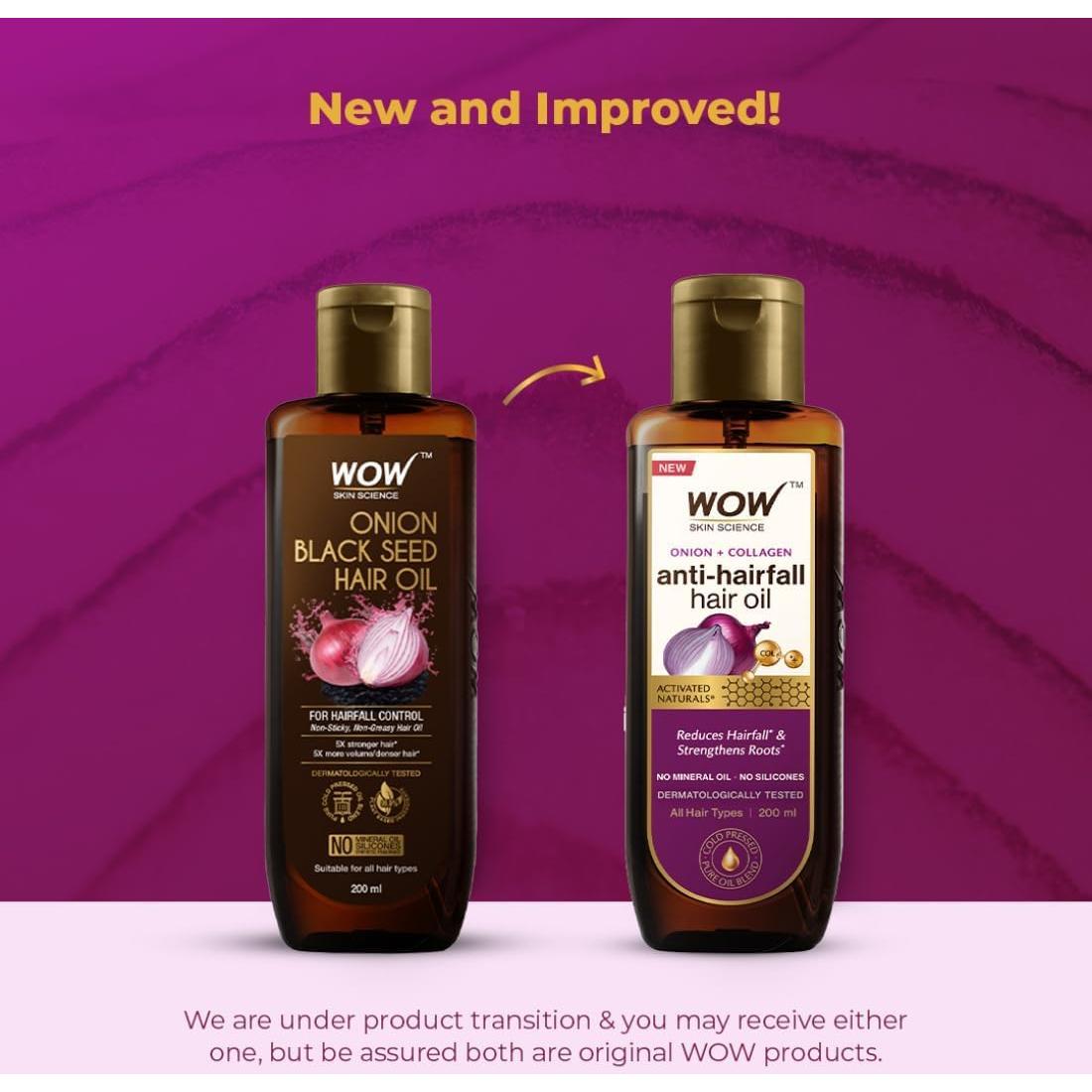 Aceite de Cebolla y Colágeno WO.W Sk.in Scie.nce 200 ML