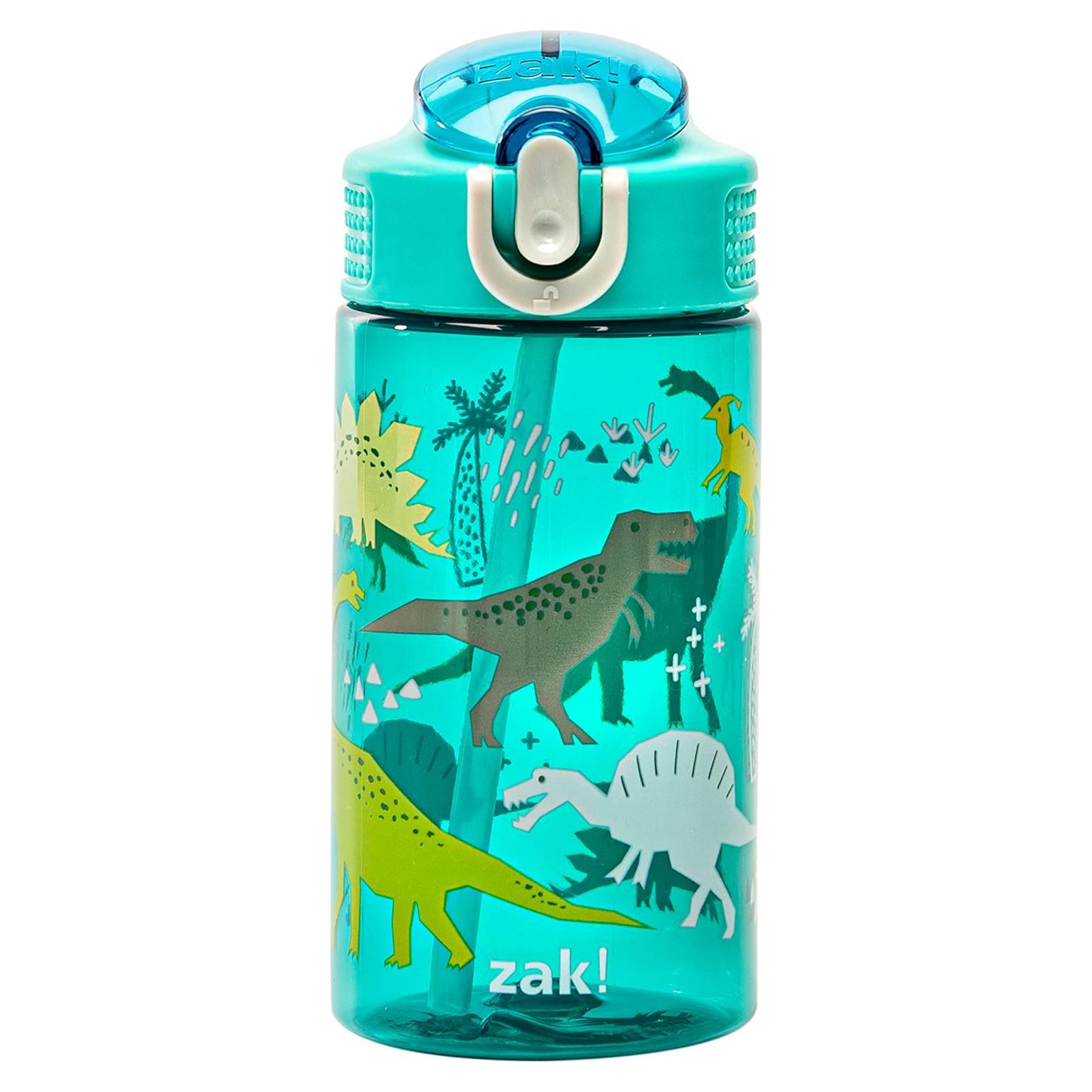 Botella de Agua Zak Designs 16oz Dinosaurio a Prueba de Fugas