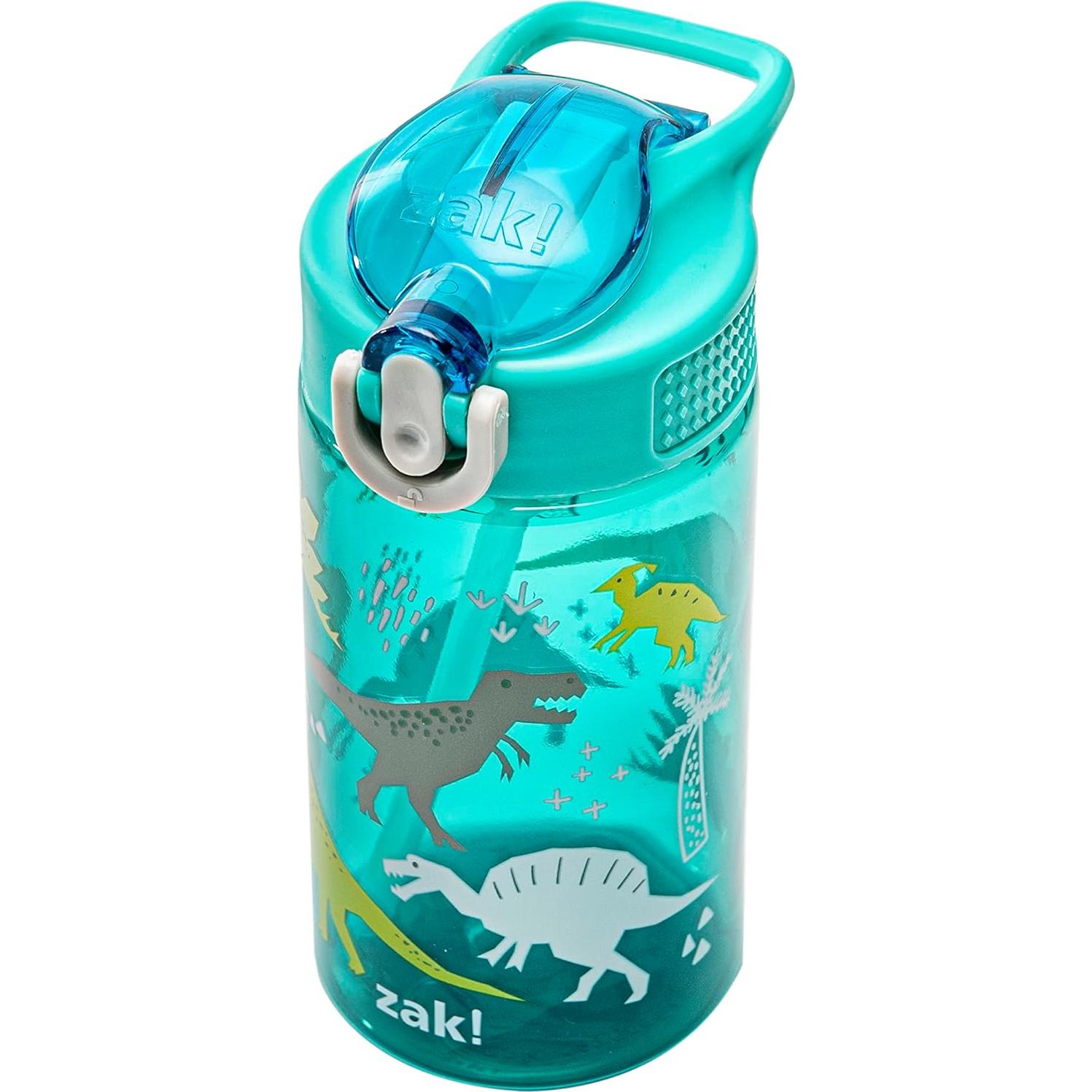 Botella de Agua Zak Designs 16oz Dinosaurio a Prueba de Fugas