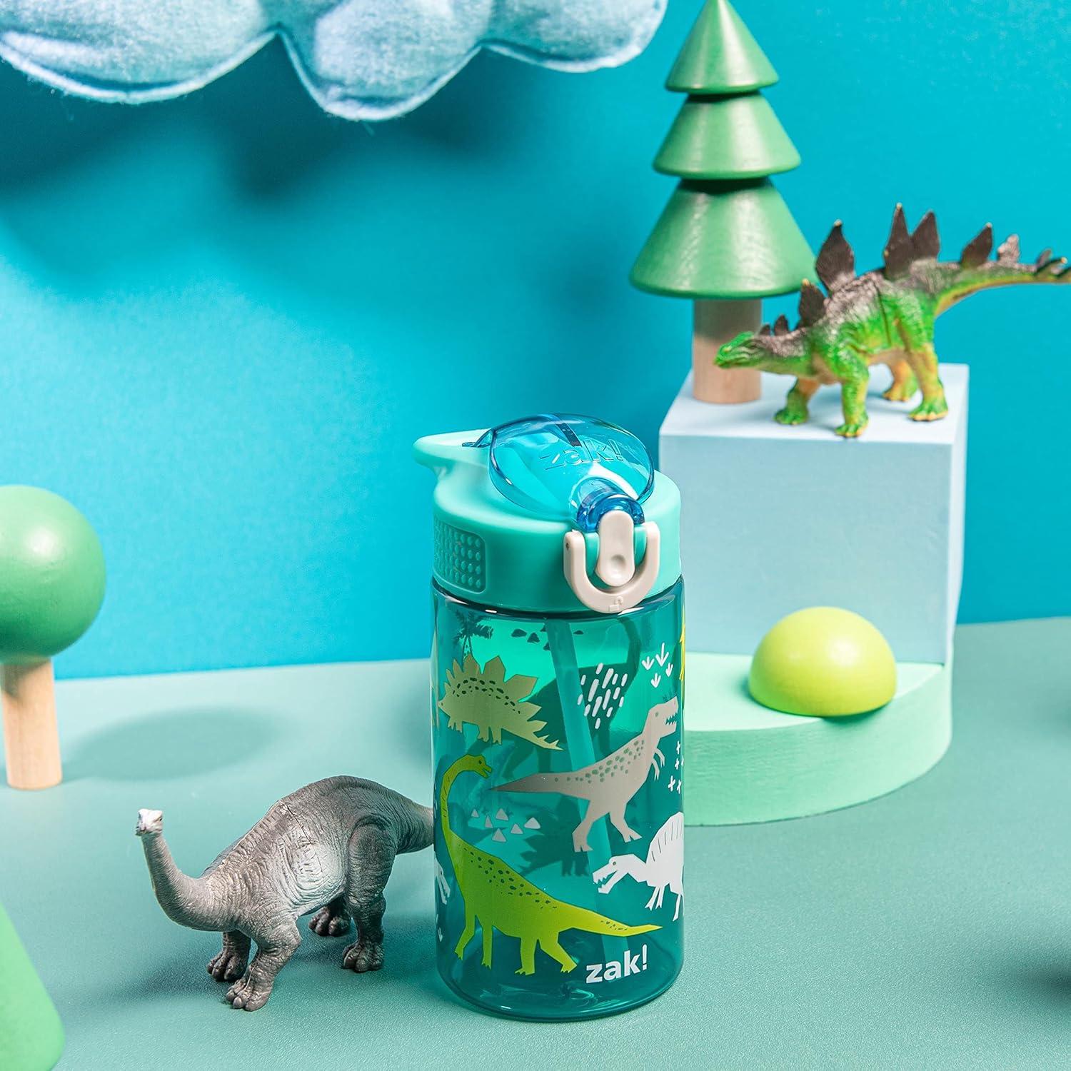 Botella de Agua Zak Designs 16oz Dinosaurio a Prueba de Fugas