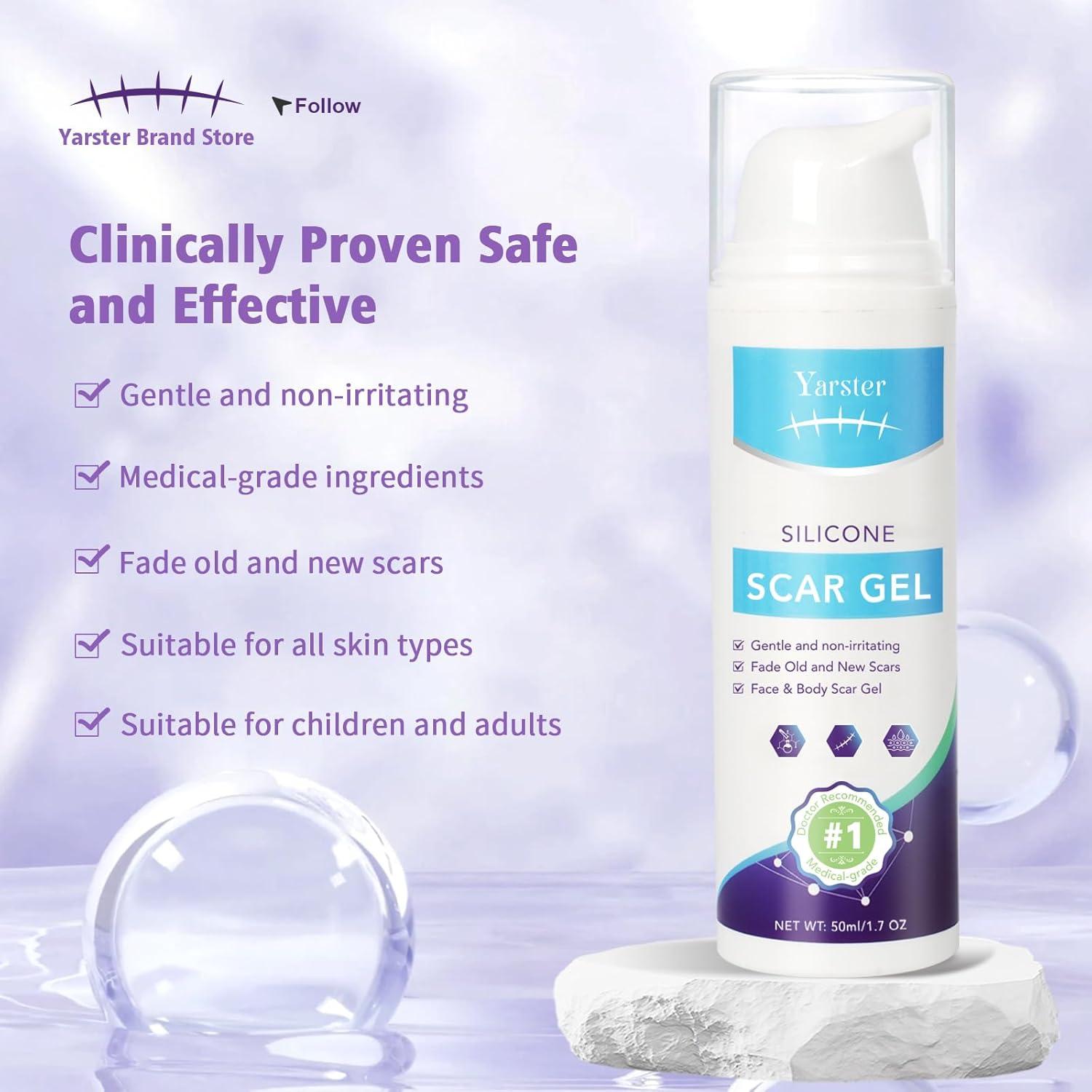 Gel de Cicatrices de Silicona Yarster 50ml - Tratamiento Avanzado
