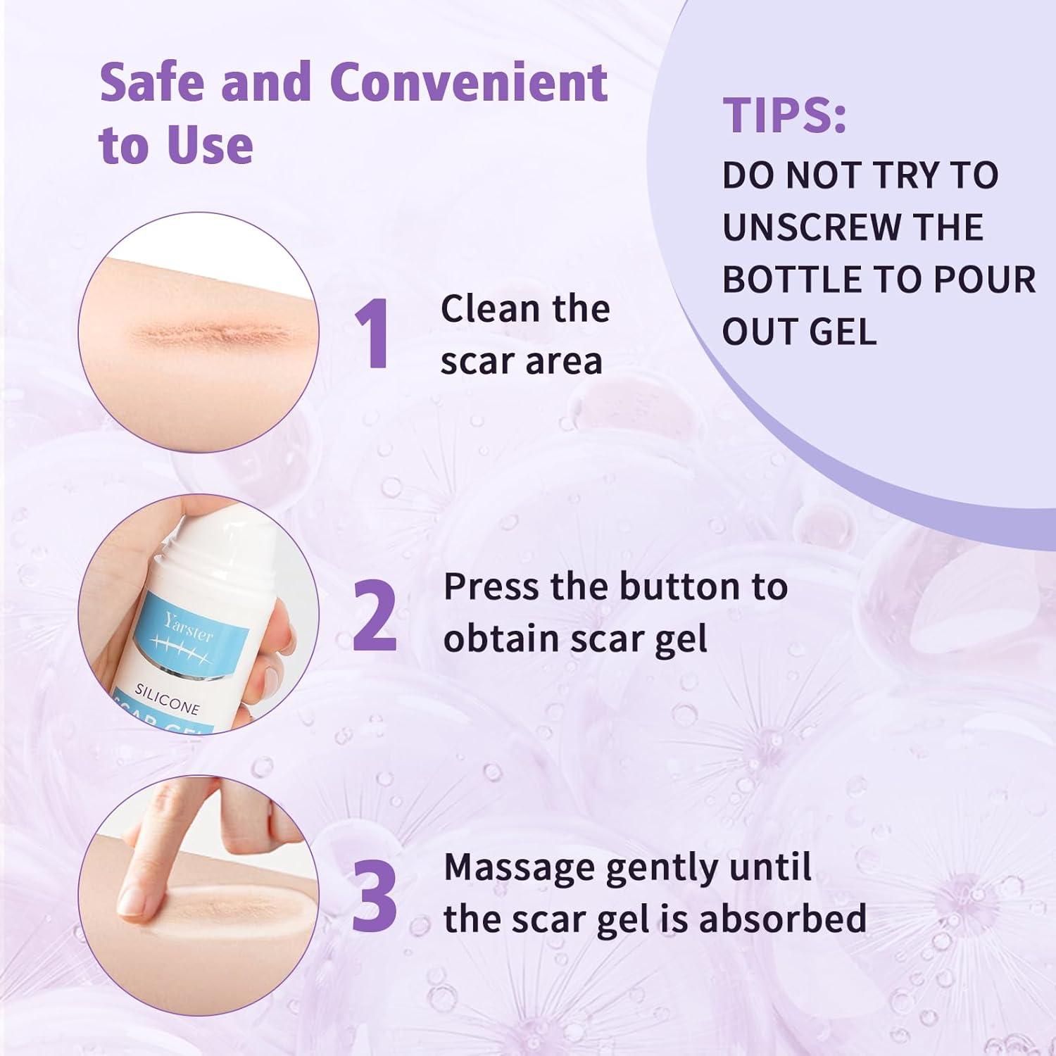 Gel de Cicatrices de Silicona Yarster 50ml - Tratamiento Avanzado